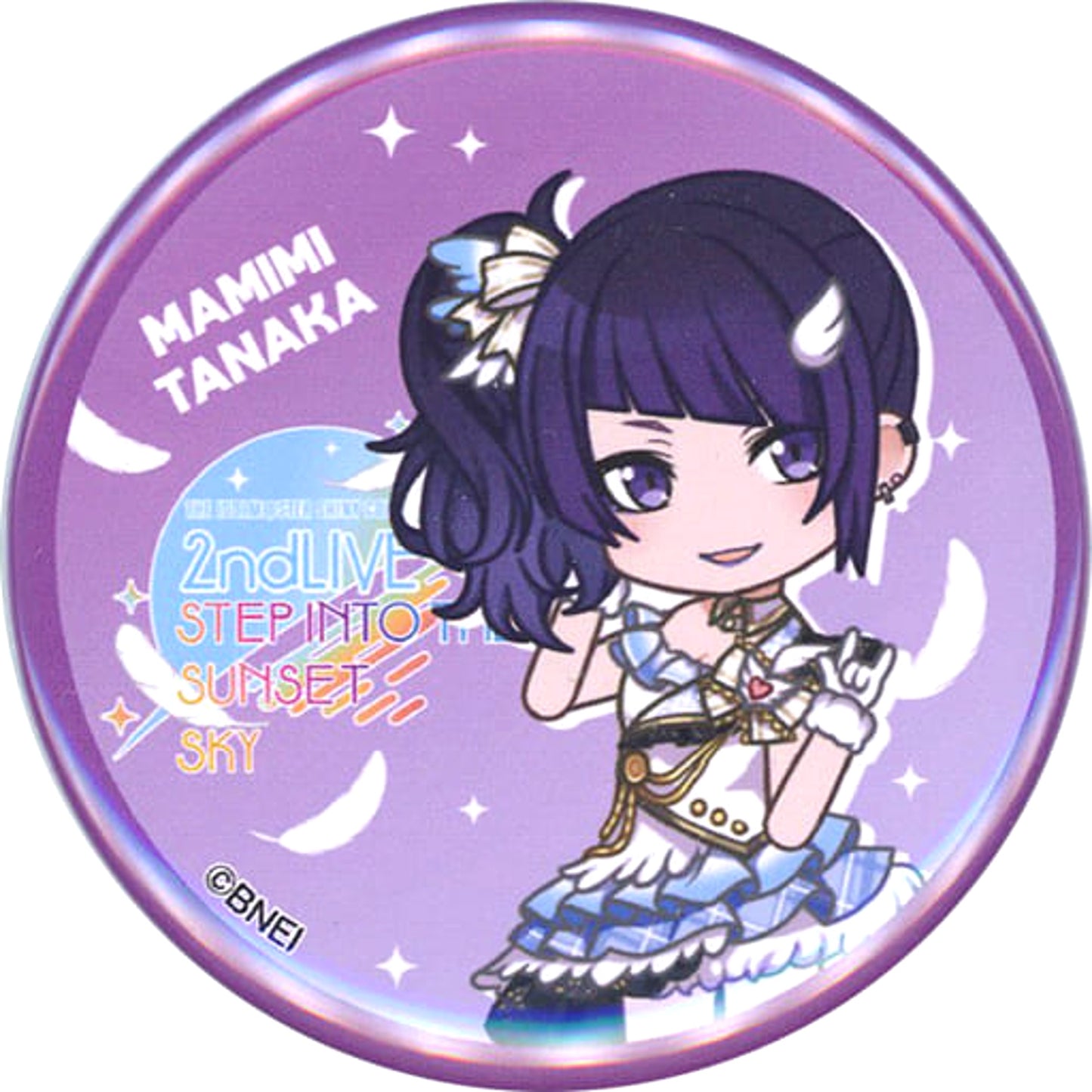Mamimi Tanaka THE IDOLM@STER Shiny Colors Official Trading Stand Badge B 2nd Live Step Into The Sunset Sky Limited [USED]
