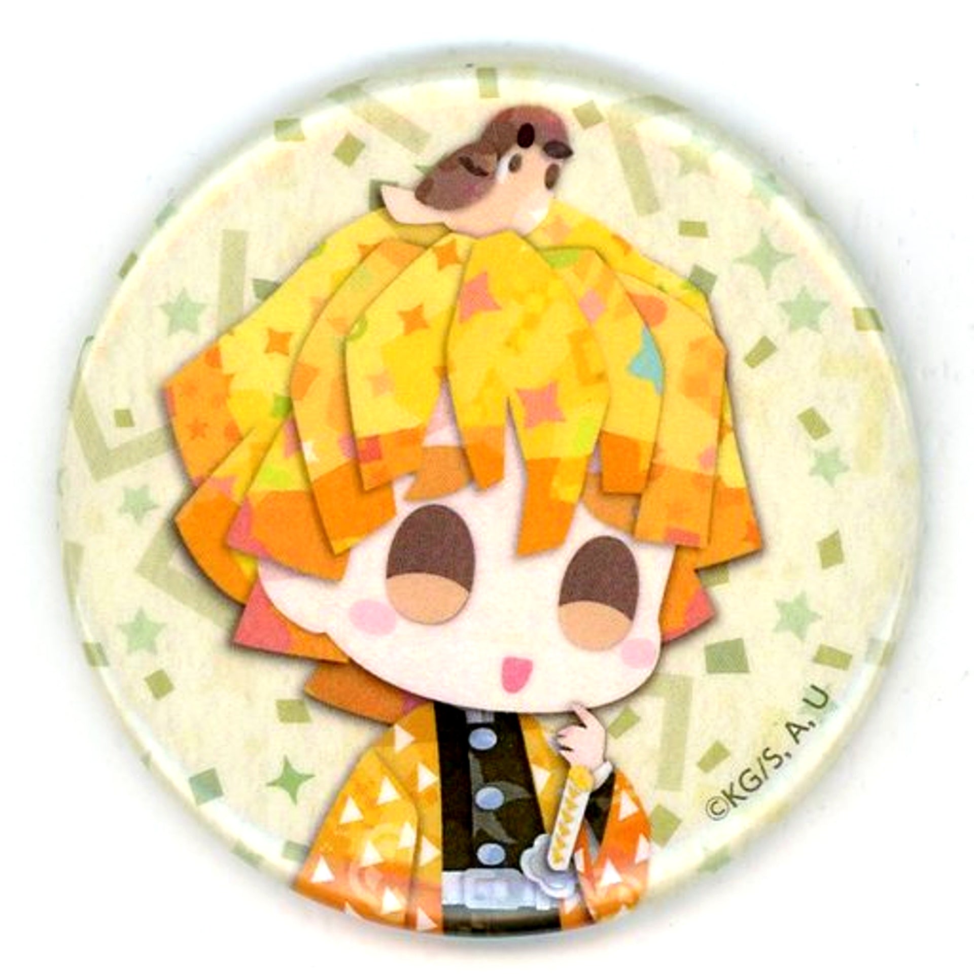Zenitsu Agatsuma Mini Demon Slayer: Kimetsu no Yaiba Button Don Quijote [USED]