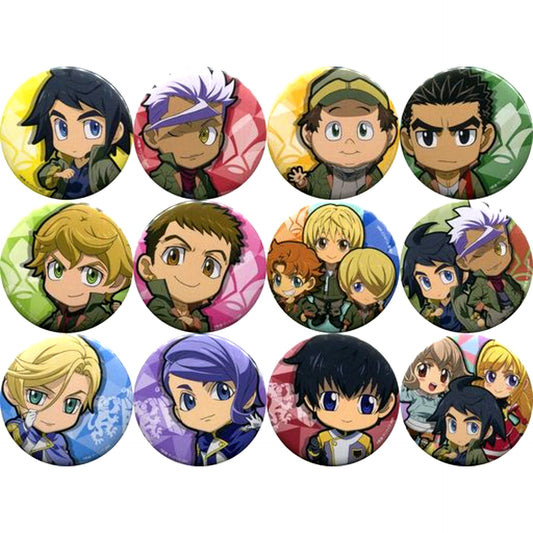 Set of 12 Mobile Suit Gundam Iron-Blooded Orphans Can Badge Collection 2 [USED]