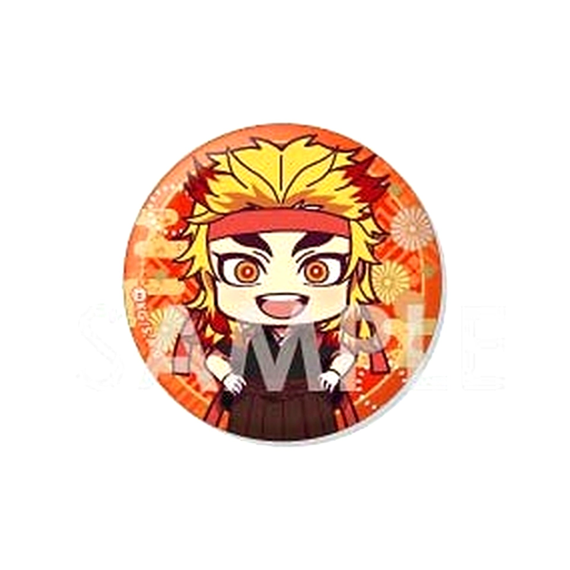 7 Kyojuro Rengoku Demon Slayer: Kimetsu no Yaiba Trading Button Cheer Squad [USED]