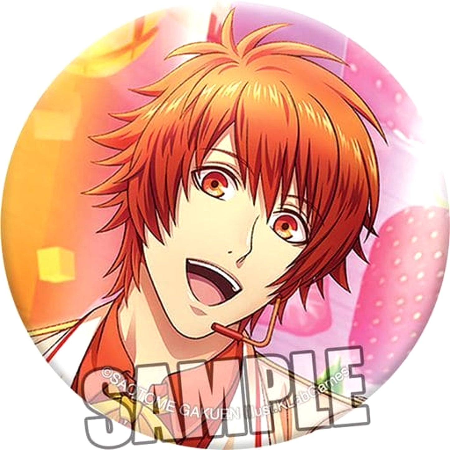 Uta no Prince Sama Shining Live Otoya Ittoki Trading Can Badge Yokubari Fruits a La Mode Another Shot Ver. Buttons [USED]