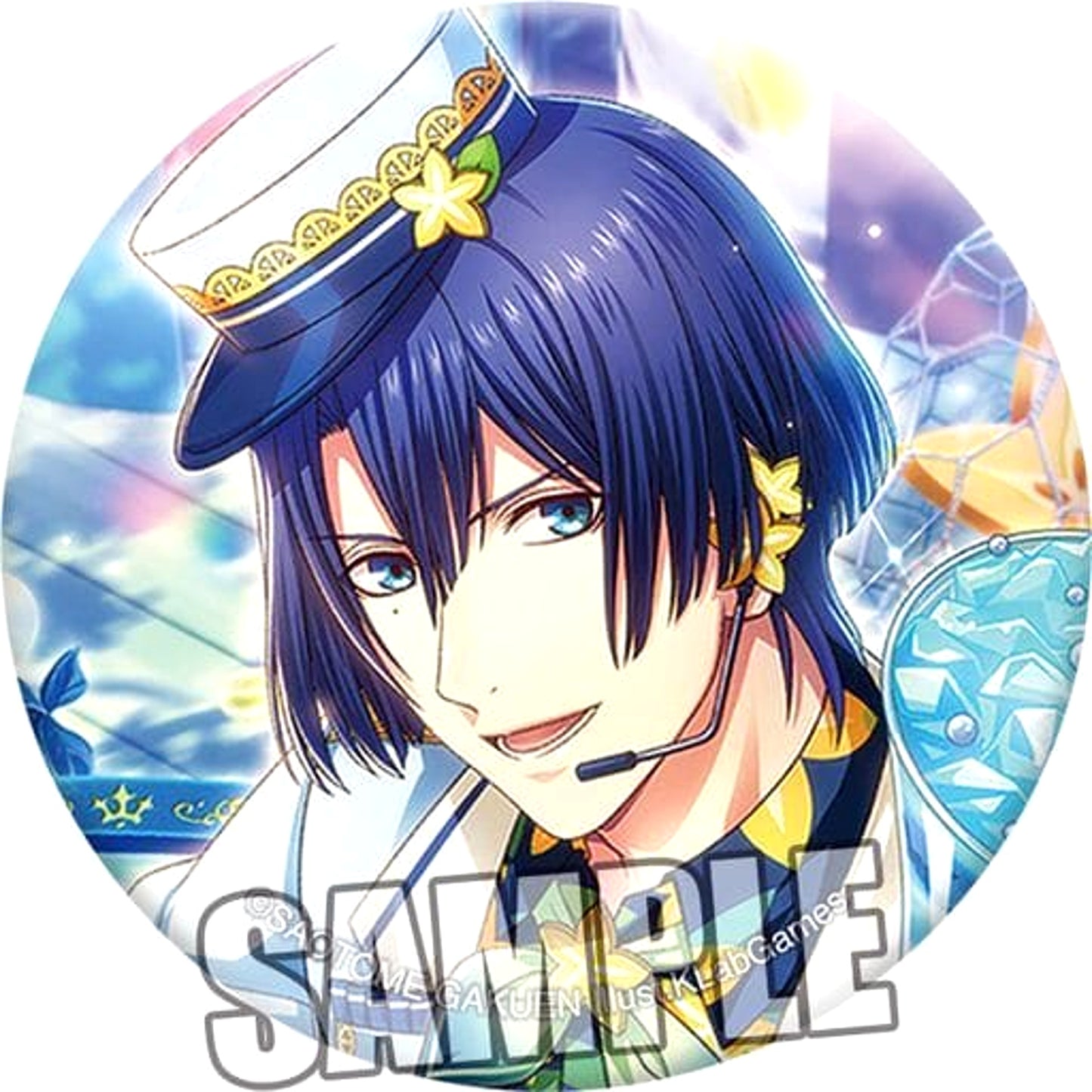 Uta no Prince Sama Shining Live Masato Hijirikawa Trading Can Badge Yokubari Fruits a La Mode Another Shot Ver. Buttons [USED]