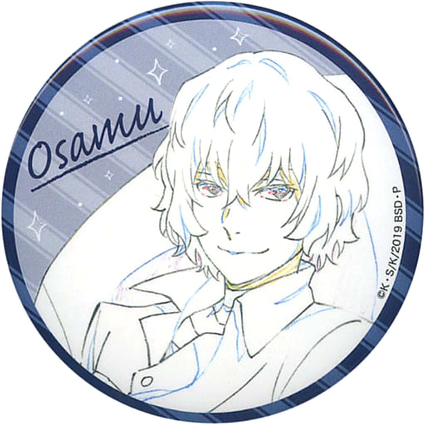 Osamu Dazai Original Picture Ver. Bungo Stray Dogs Rakuten Collection Button Oyasumi Collection Prize E-6 [USED]