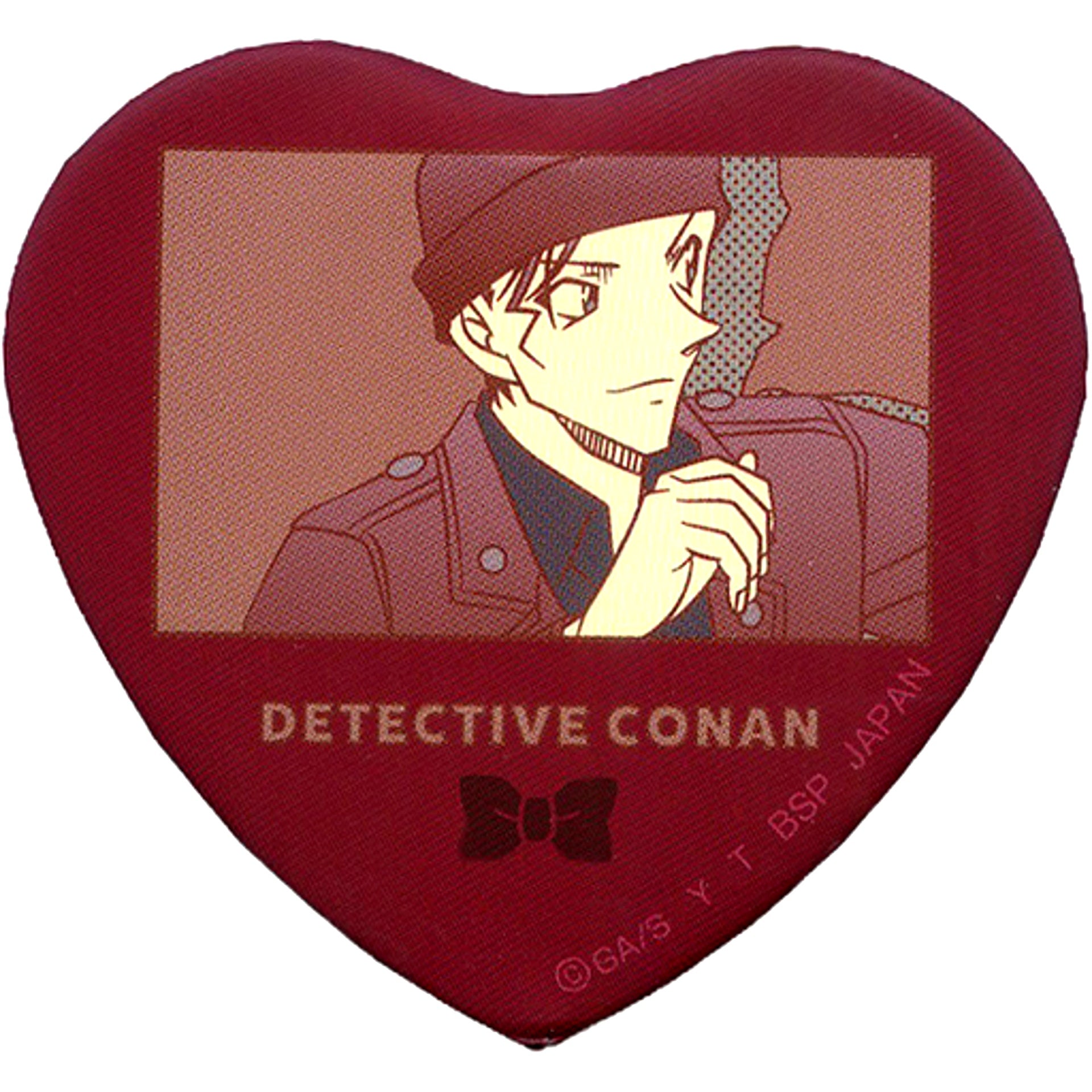 Shuichi Akai Detective Conan Heart Shape Button Vol. 1 [USED]