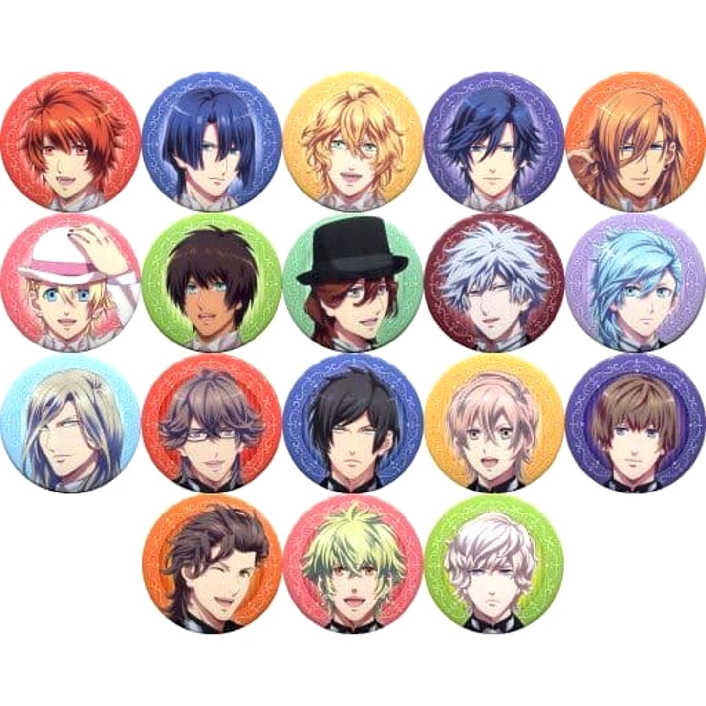Uta no Prince Sama: Maji Love Legend Star Sho Kurusu & Others Character Badge Collection Scene All 18 Types Set Buttons [USED]