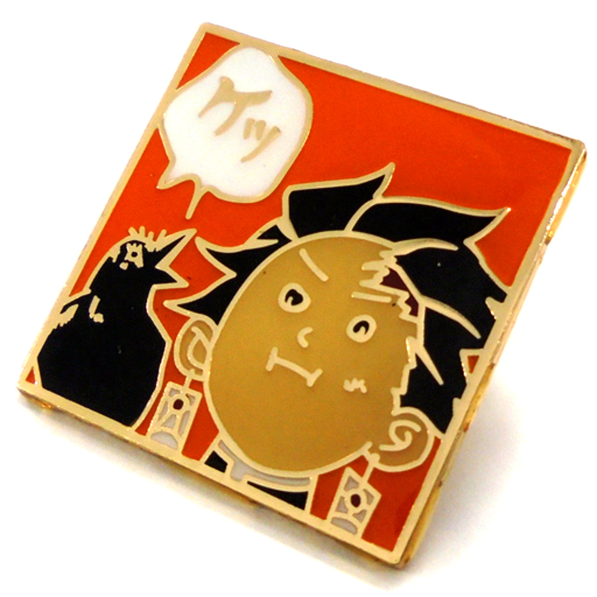 Tanjiro Kamado Funny Face Demon Slayer: Kimetsu no Yaiba Pins Jump Festa 2019 Goods [USED]