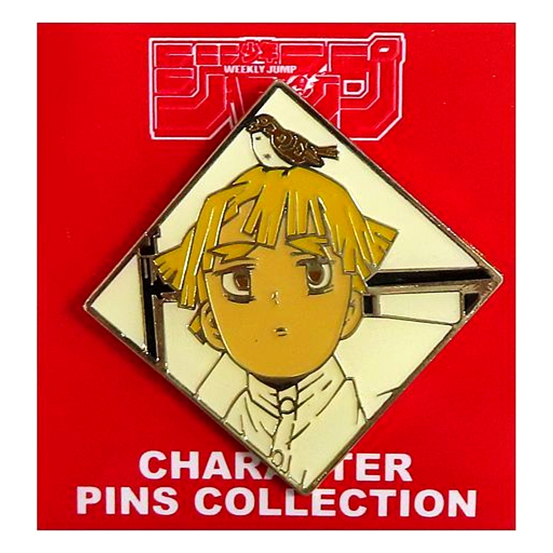 Zenitsu Agatsuma Weird Face Demon Slayer Jump Festa 2019 Goods Pins [USED]