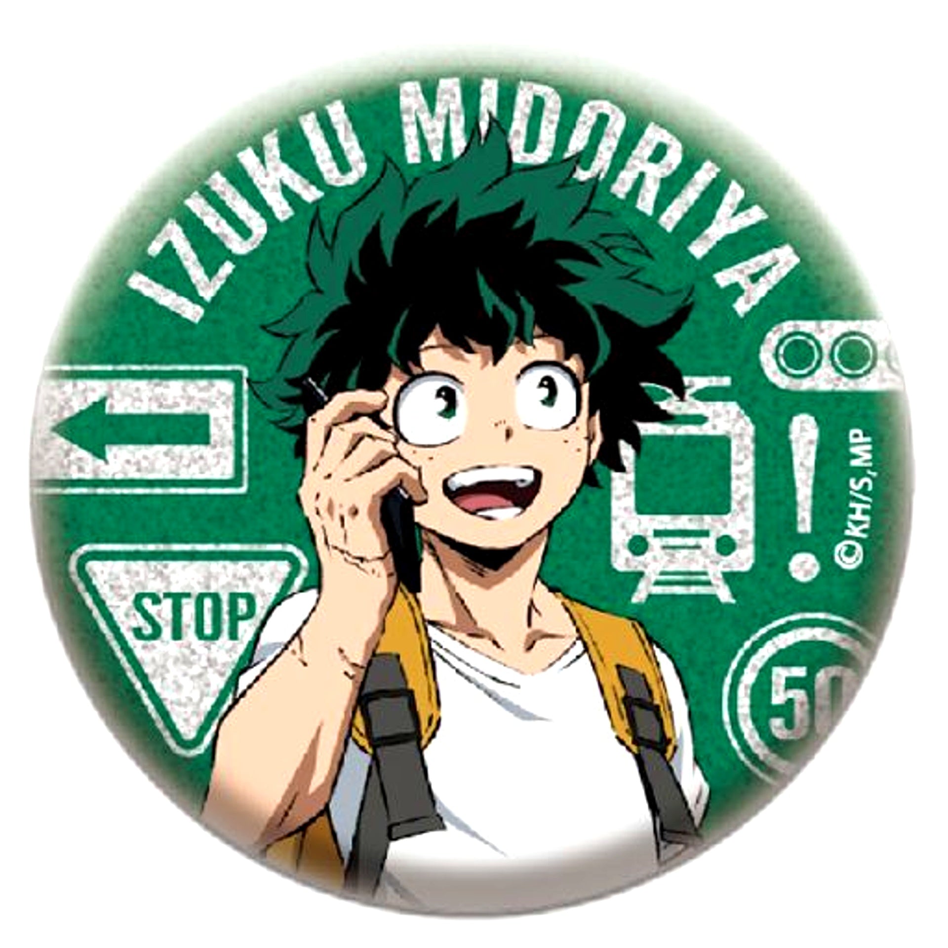 Izuku Midoriya Glitter My Hero Academia Button Collection [USED]