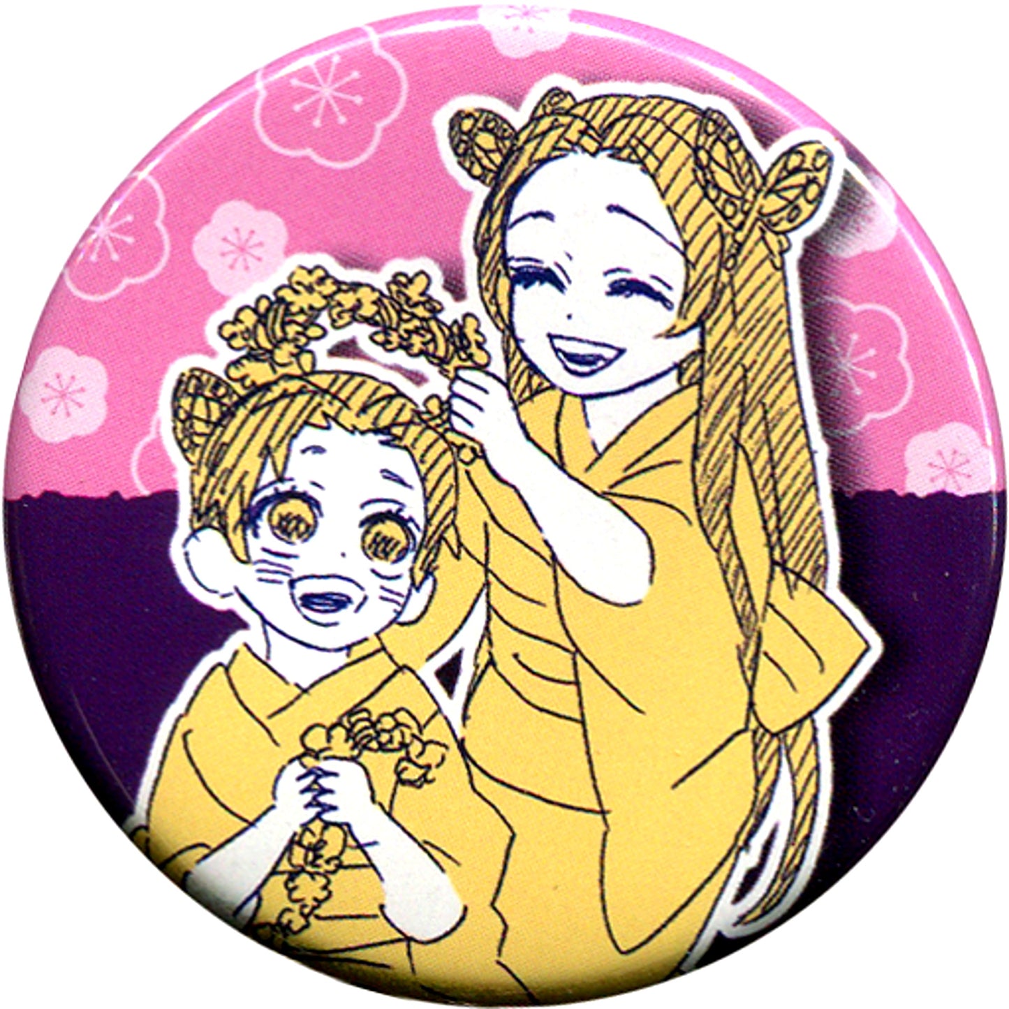 Shinobu Kocho & Kanae Kocho Demon Slayer Kimetsu no Yaiba Collection Button Petit Childhood [USED]