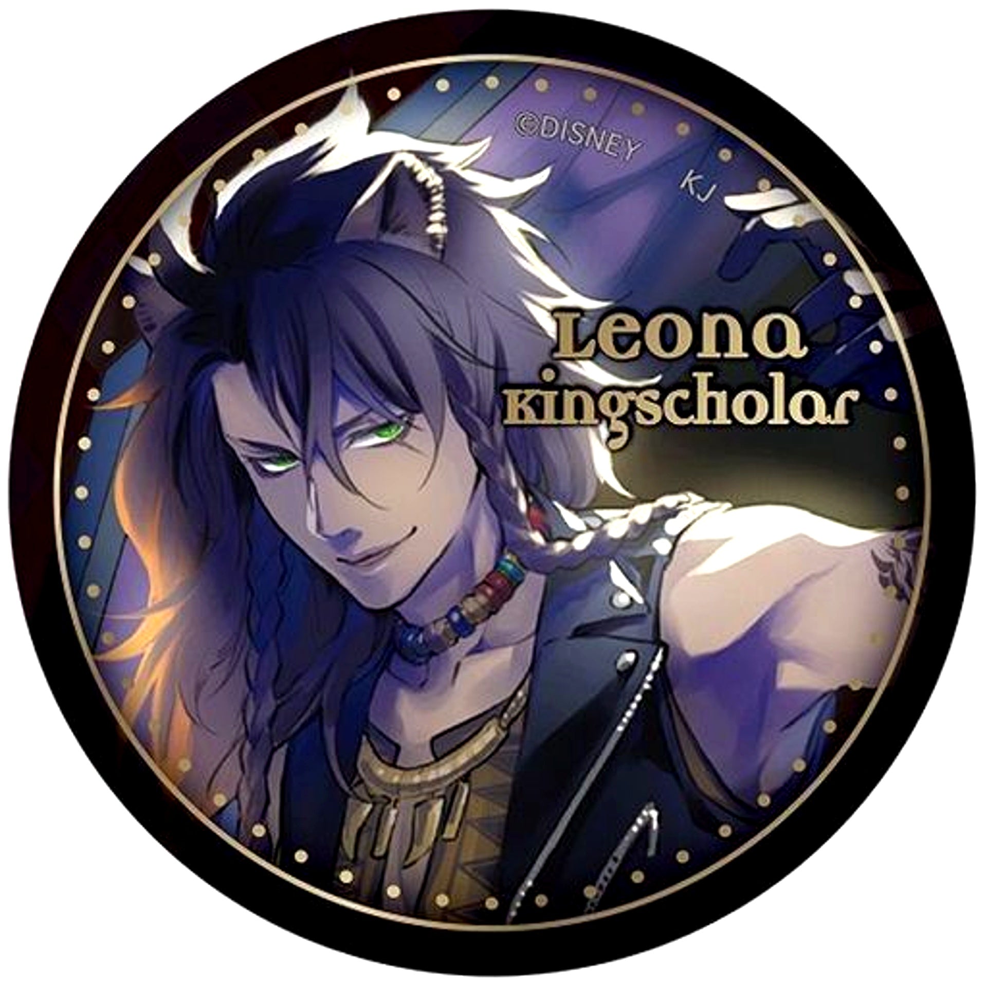 Leona Kingscholar Disney Twisted-Wonderland Trading Button [USED]