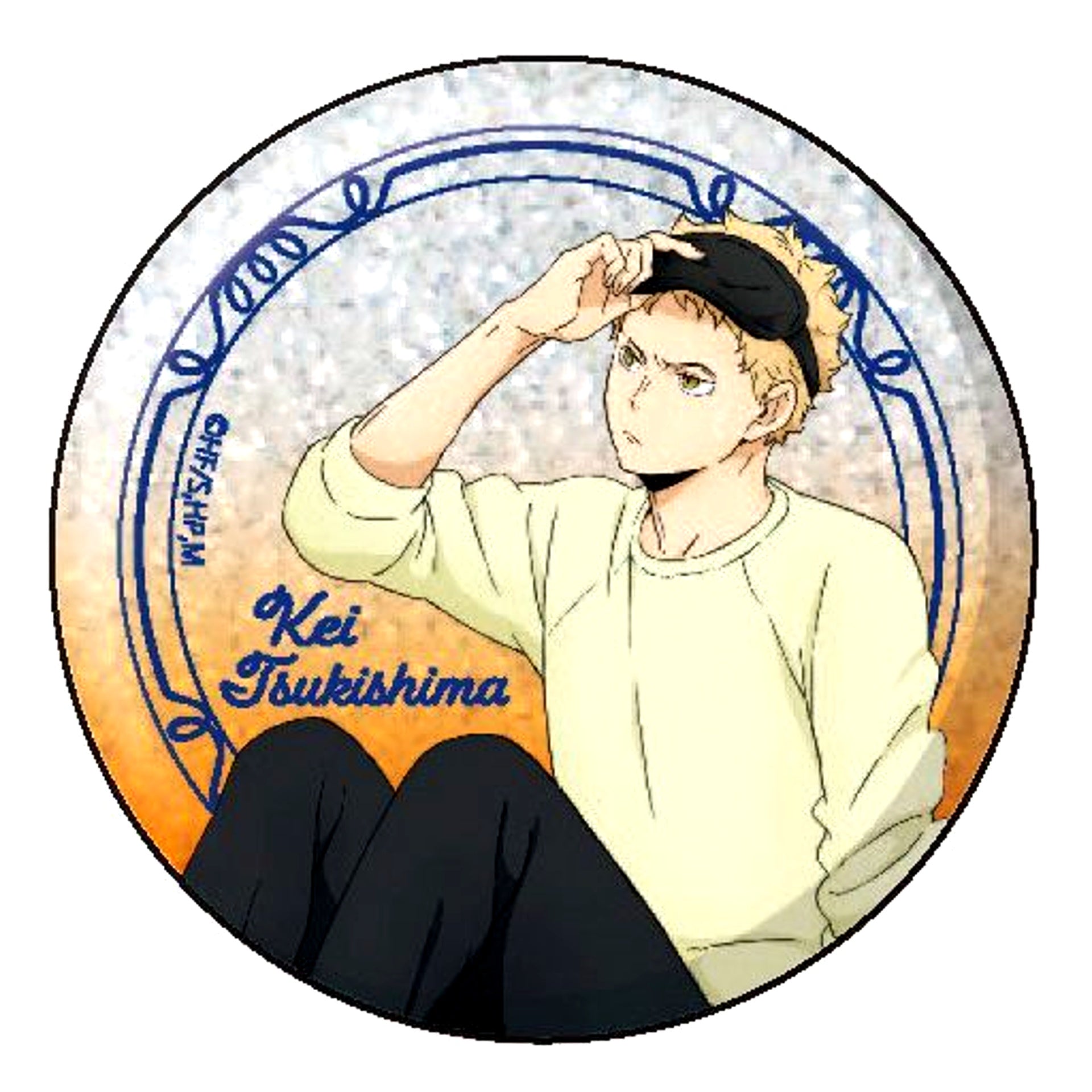 Kei Tsukishima Glitter Haikyu!! Button Collection TO THE TOP [USED]
