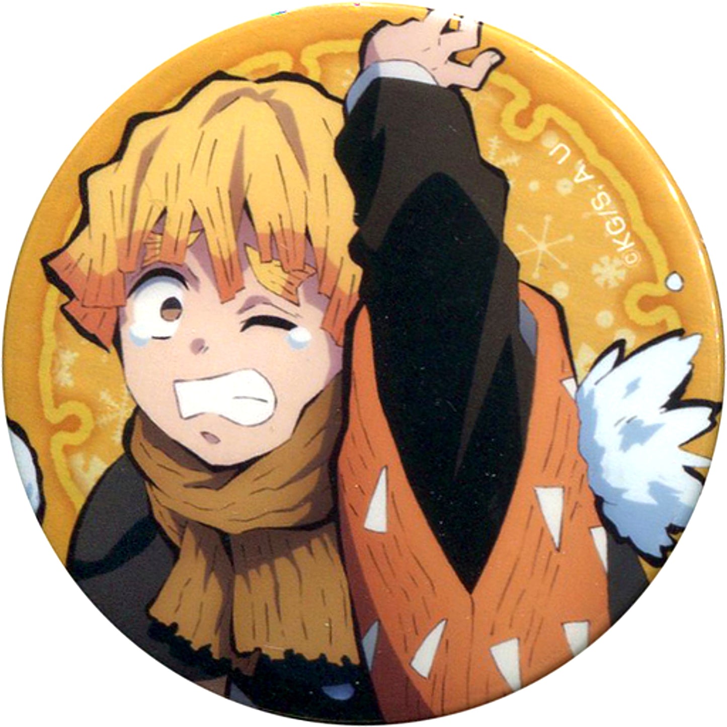 Zenitsu Agatsuma Single Demon Slayer Jump Festa 2020 Illustration Button Goods [USED]