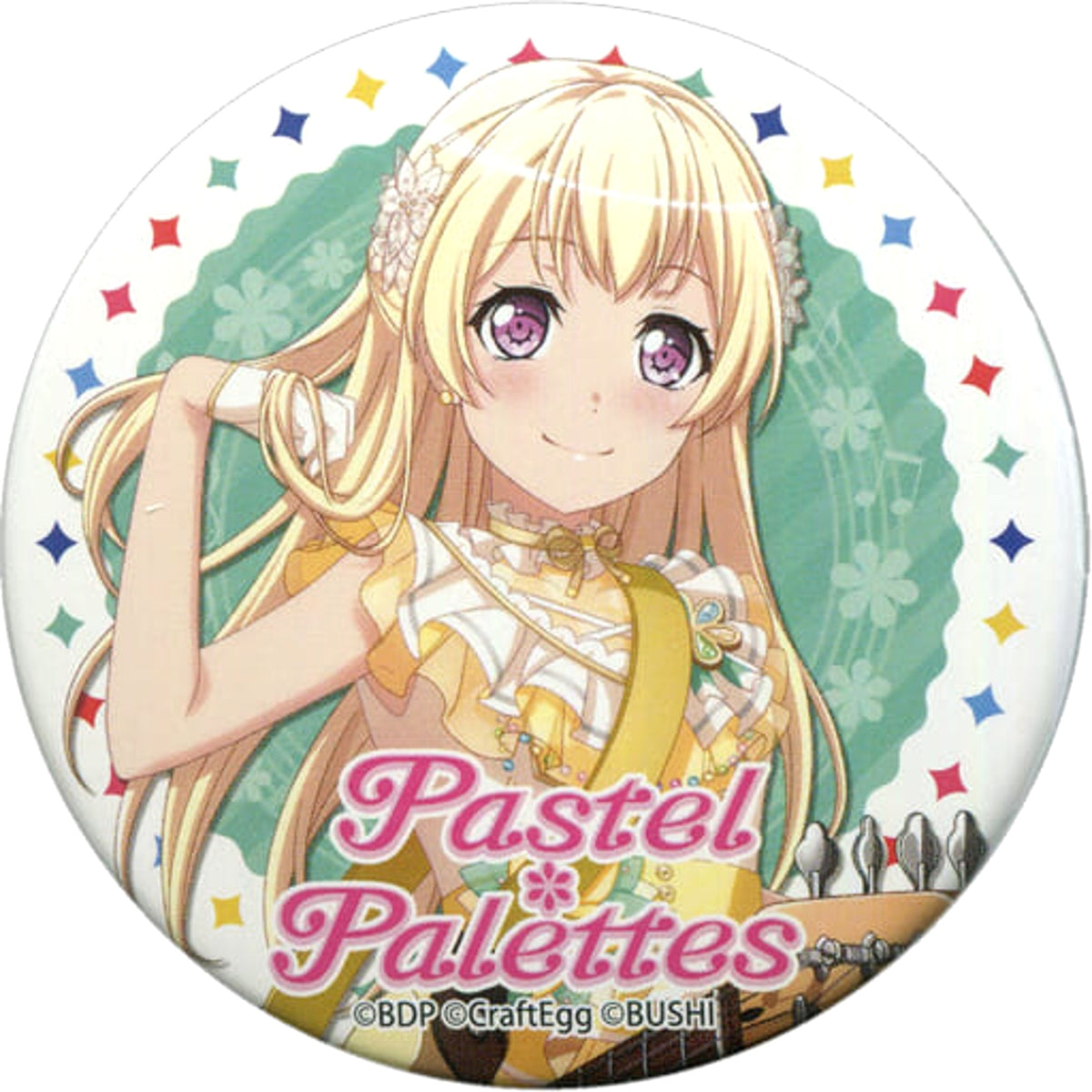 BanG Dream! Chisato Shirasagi Trading Can Badge Vol.5 Nationwide Pop Up Store Tour 2020 in Loft Limited Buttons [USED]
