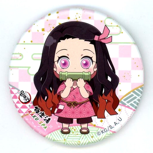 Nezuko Kamado Mini Character Demon Slayer: Kimetsu no Yaiba Button Gokurakuyu RAKU SPA Rest! Tanjiro's Blissful Holiday [USED]