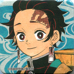 Demon Slayer: Kimetsu no Yaiba Tanjiro Kamado Square Can Badge Collection Another Color Ver. 1st Edition Buttons [USED]