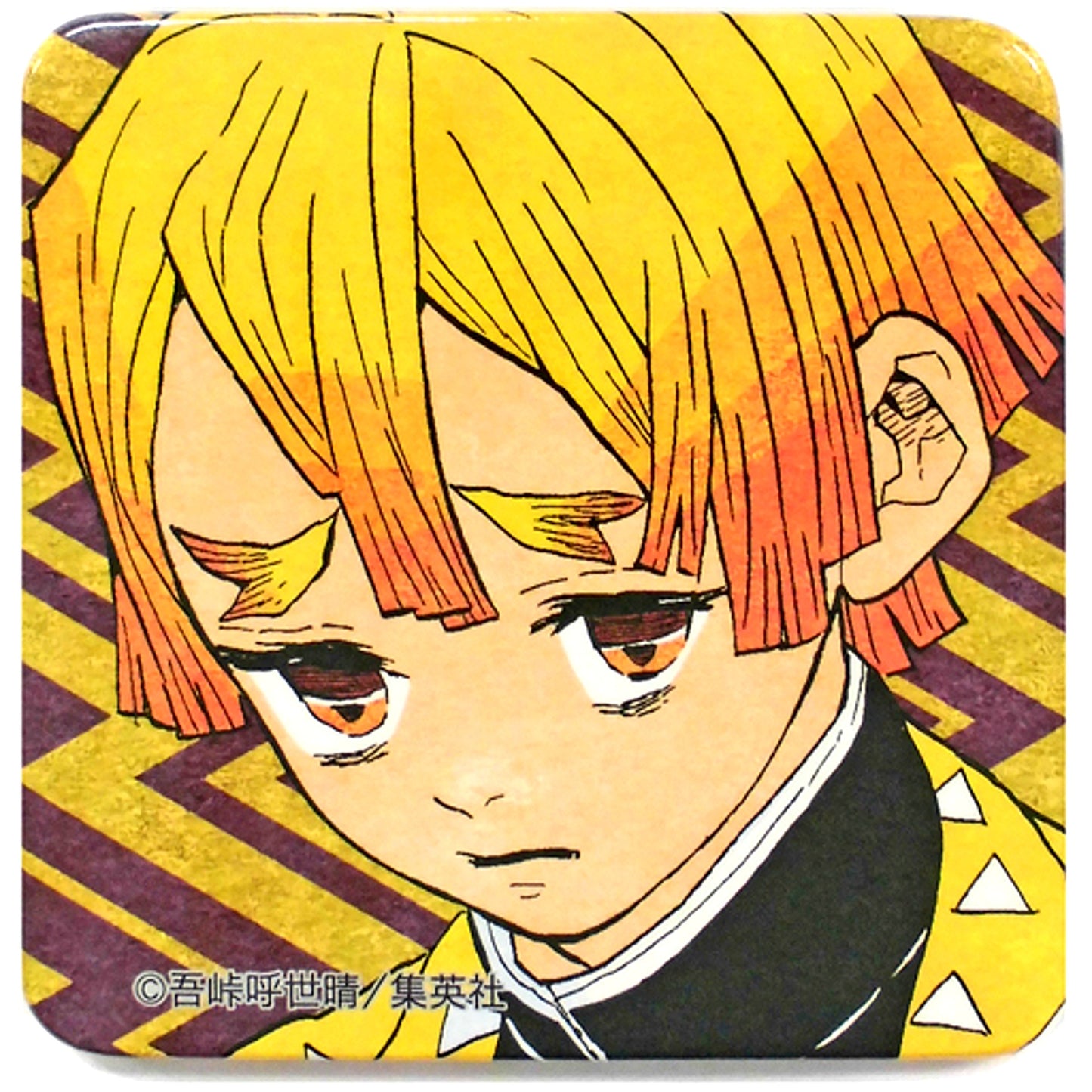 Zenitsu Agatsuma Demon Slayer Front Square Button Collection Another Color Ver. Vol.1 [USED]