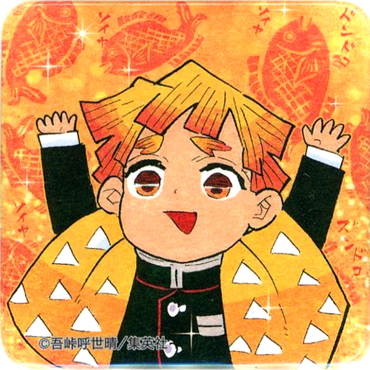 Zenitsu Agatsuma Hooray Demon Slayer Square Button Collection Another Color Ver. Vol. 1 [USED]