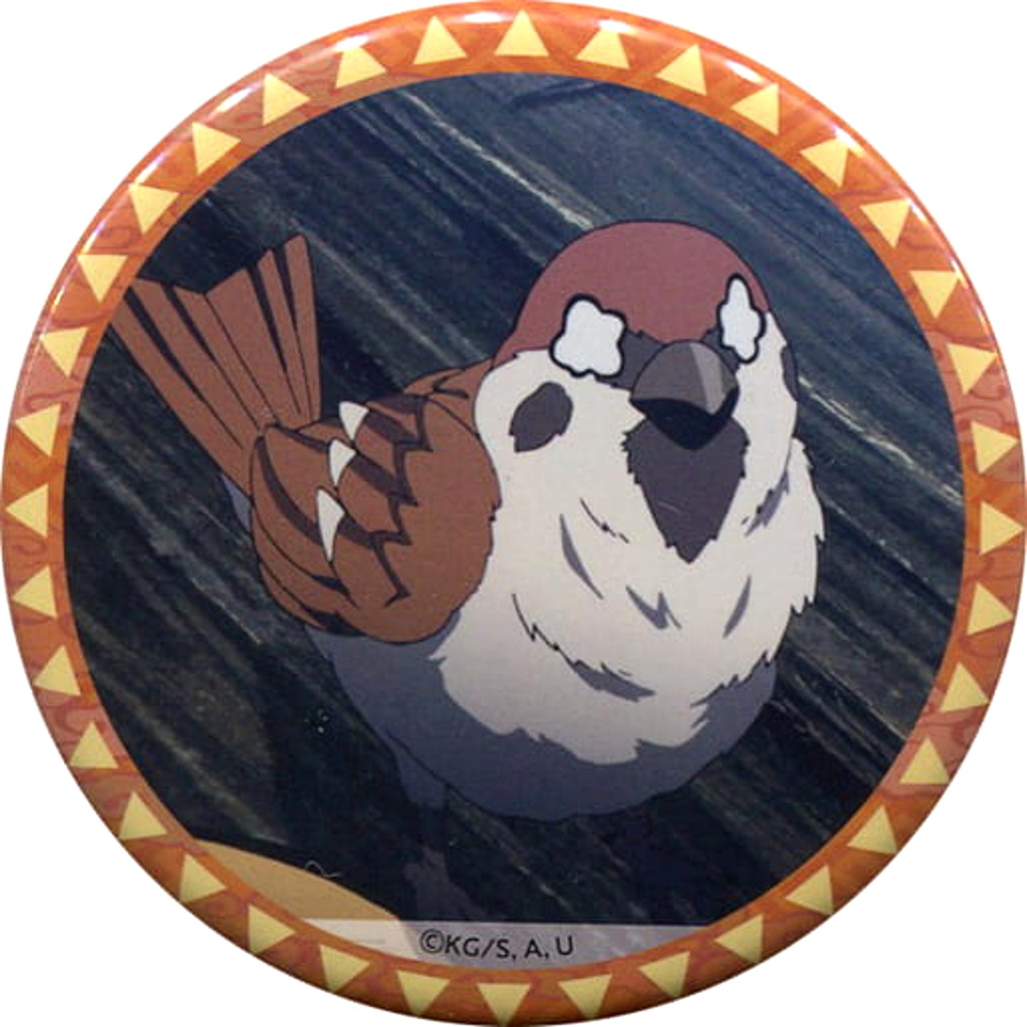Demon Slayer: Kimetsu no Yaiba Chun Taro Crying Chunchun Can Badge Full of Chuntaro My Real Name is Ukogi! Narita Anime Deck Limited Buttons [USED]