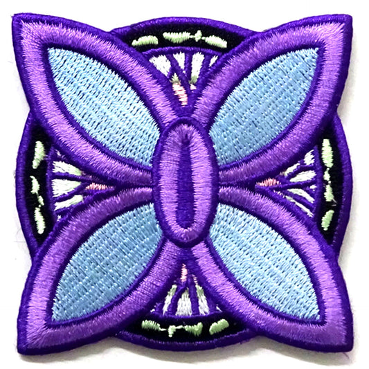 Shinobu Kocho Embroidery Button Narita Anime Deck x Demon Slayer [USED]