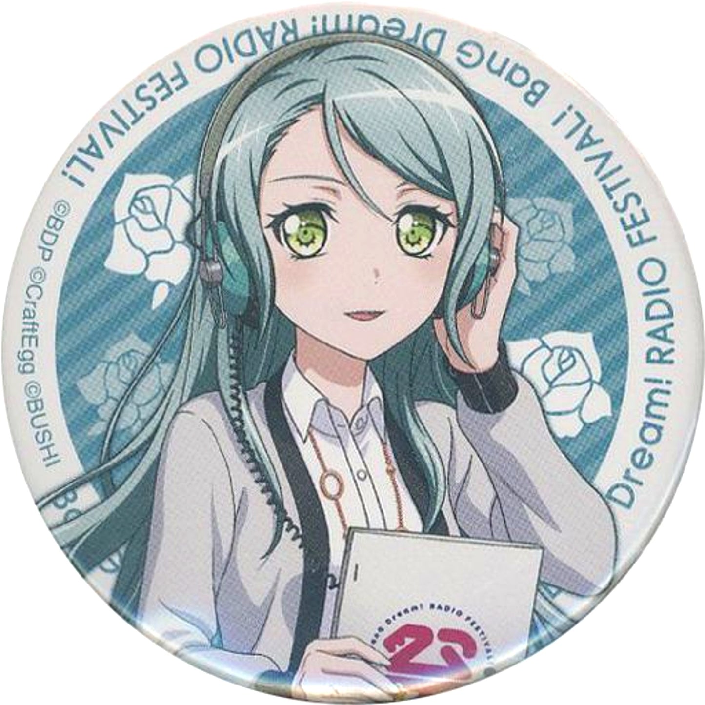 Sayo Hikawa BanG Dream! Girls Band Party! Bandori! Radio Matsuri! Trading Button [USED]