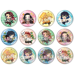 Demon Slayer: Kimetsu no Yaiba Nezuko Kamado & Others Eformed Decotto Can Badge Part 5 All 12 Types Set Buttons [USED]