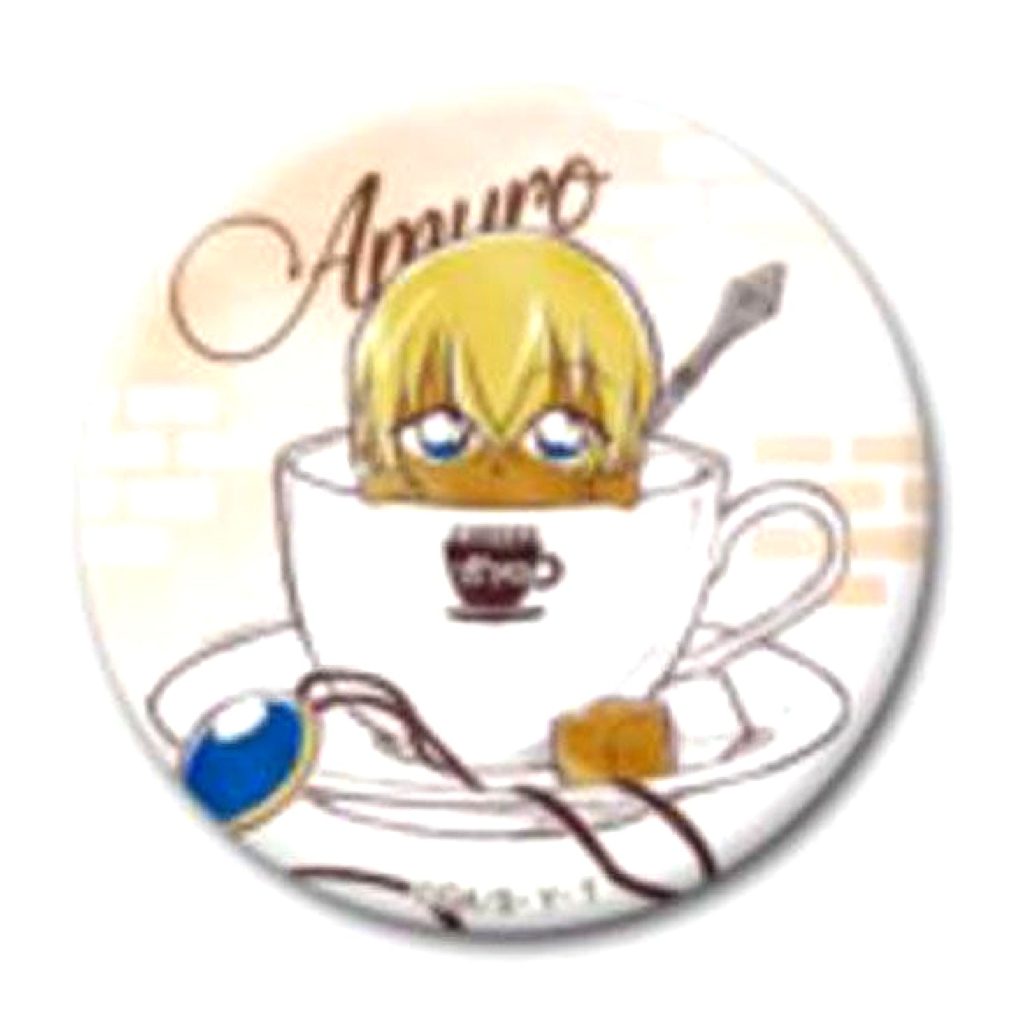 Toru Amuro Detective Conan Trading Button Miniature Series [USED]