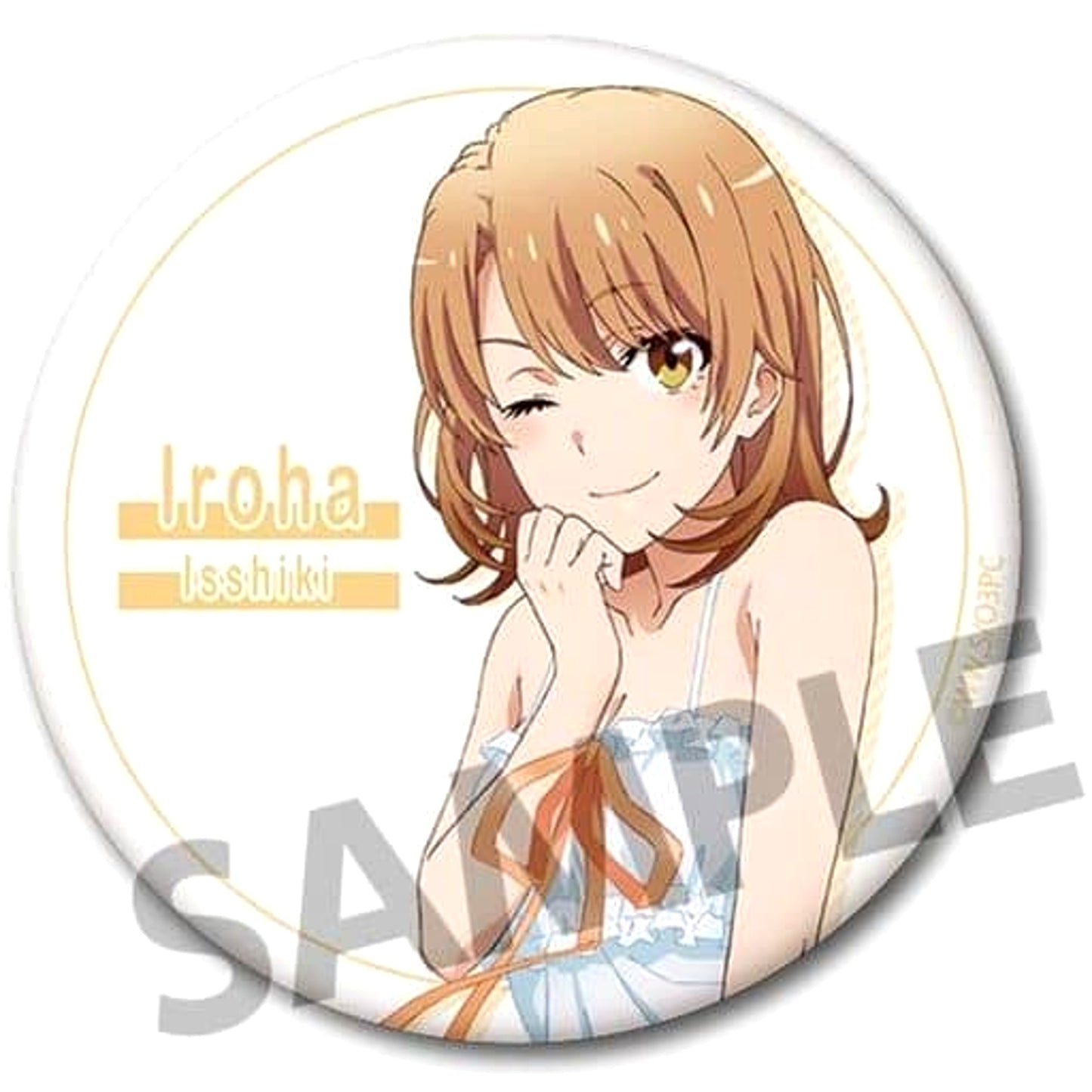 My Teen Romantic Comedy SNAFU Climax! Iroha Isshiki Dress Climax! Ver. 76mm Can Badge Buttons [USED]