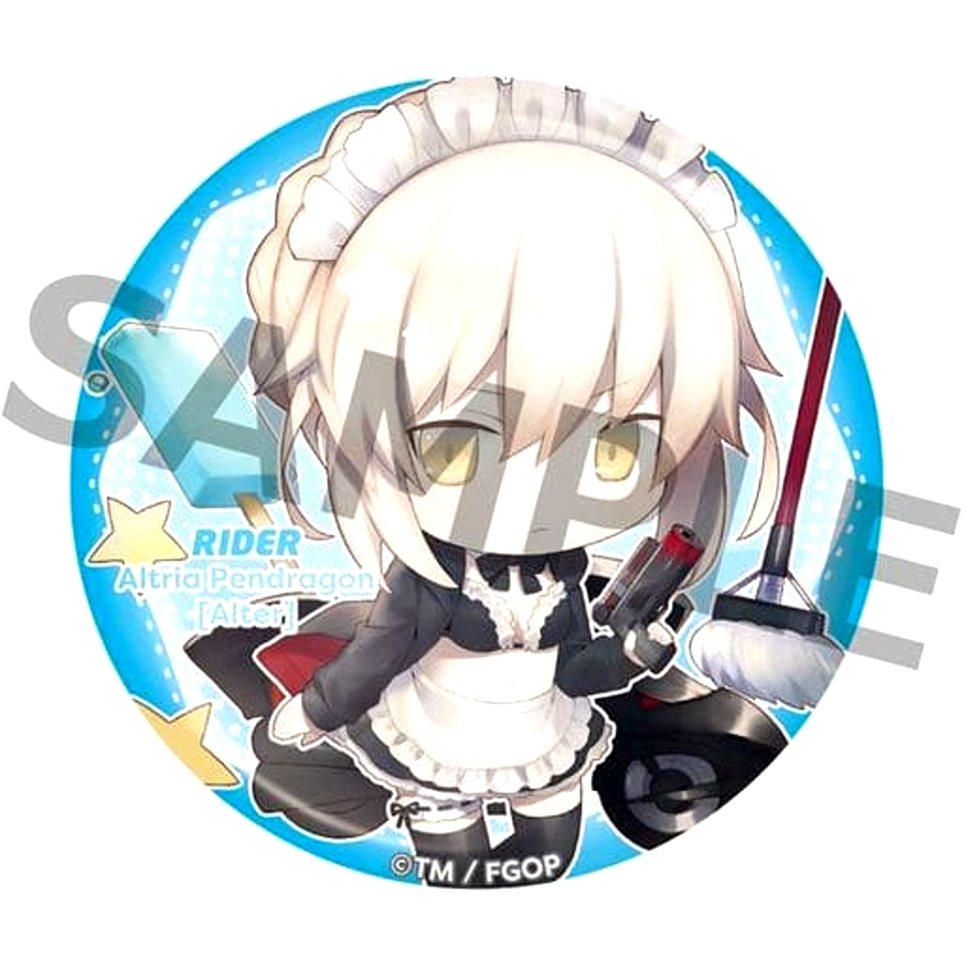 Fate/Grand Order Rider Artoria Pendragon Alter Charatoria Can Badge Vol.3 [USED]