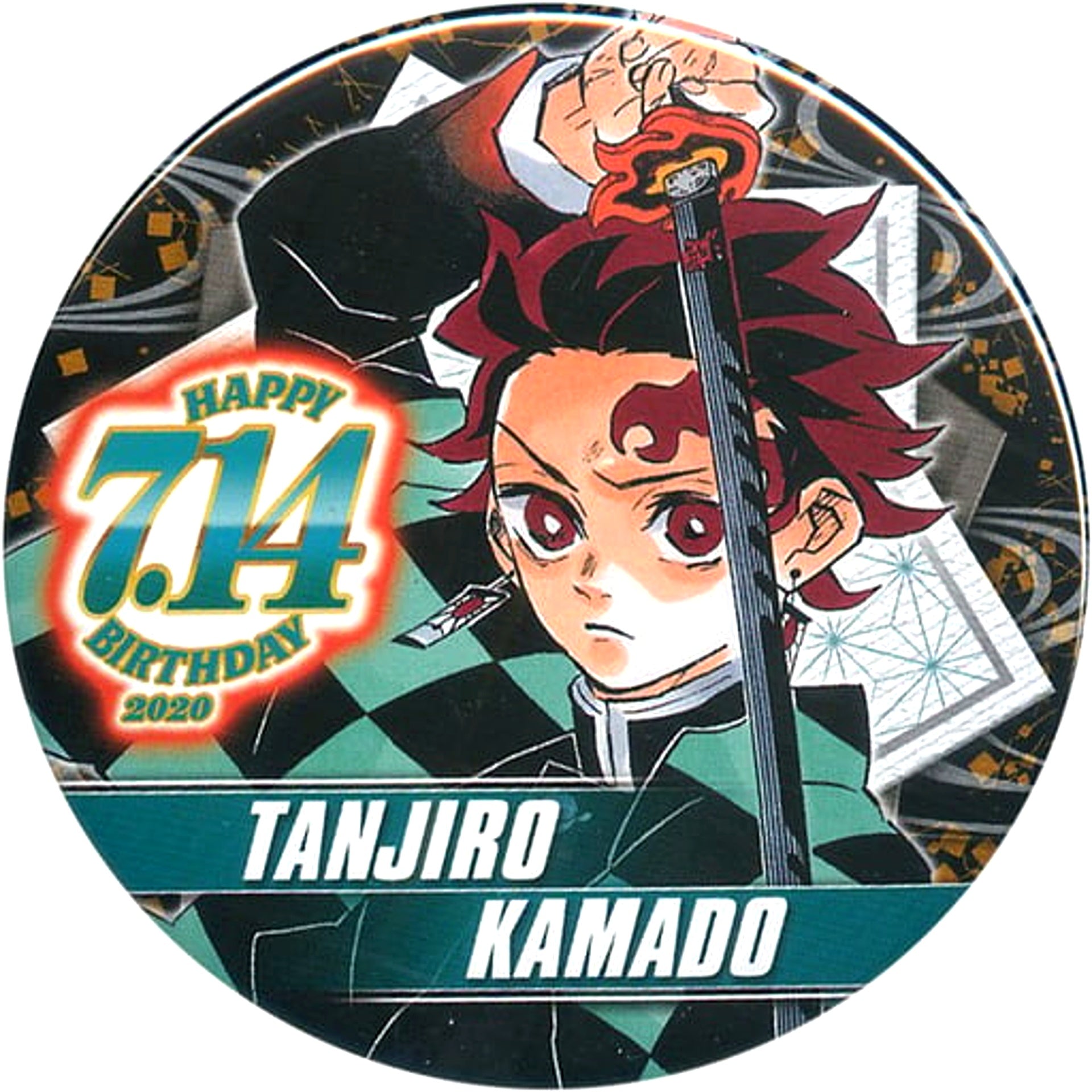 Tanjiro Kamado Demon Slayer: Kimetsu no Yaiba Birthday Button Jump Shop Ltd [USED]