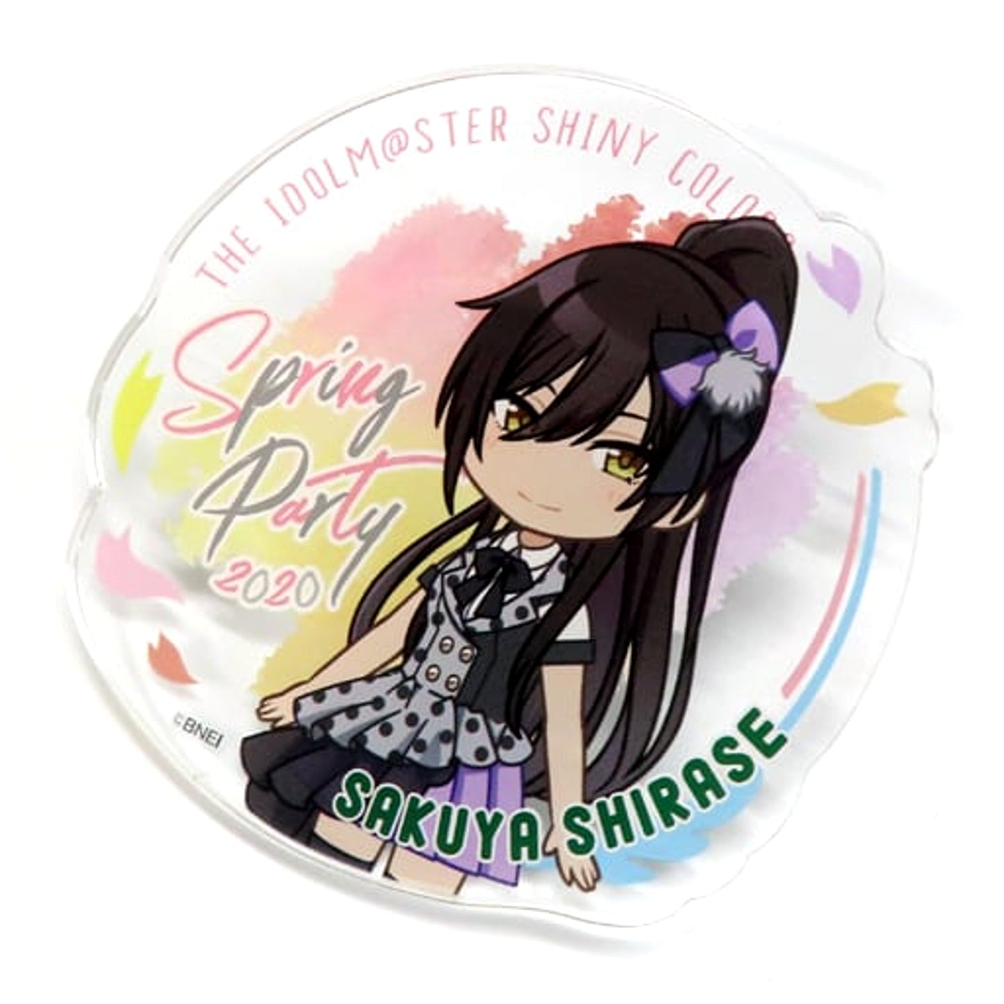 THE IDOLM@STER Shiny Colors Shirase Sakuya Spring Party 2020 Ver. Official Produce Badge Spring Party 2020 Limited Buttons [USED]