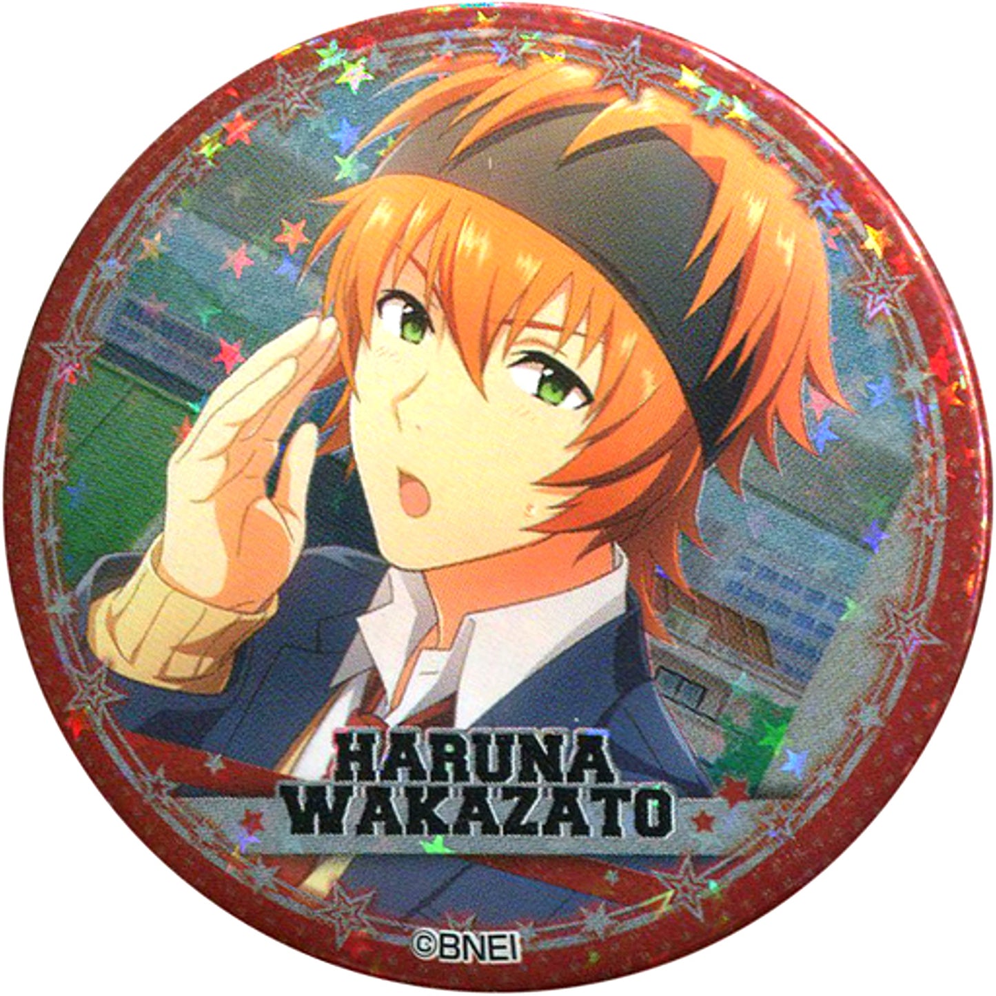 Haruna Wakazato Hologram The Idolmaster SideM Trading Badge Vol. 1 B The Idolmaster x Tokyu Hands SUMMER LAB 2020 Goods [USED]