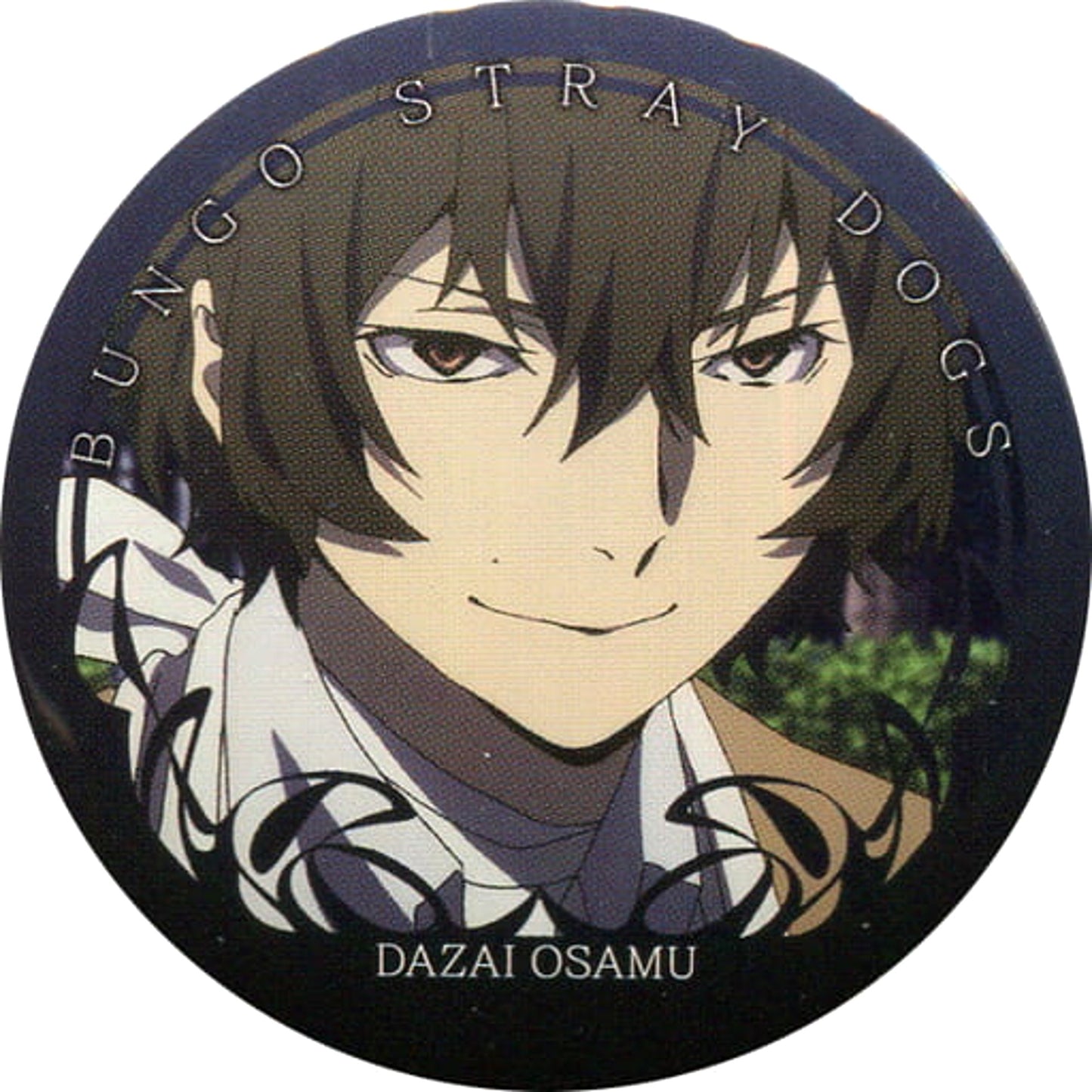 Osamu Dazai Smile Bungo Stray Dogs Chara Badge Collection Dazai & Nakahara [USED]
