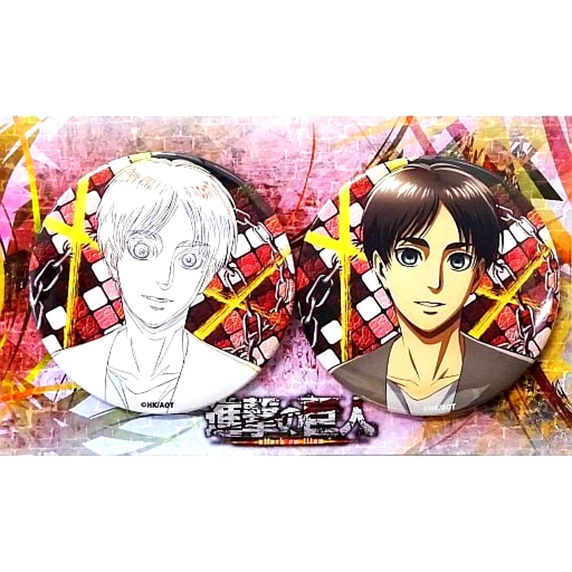 Eren Yeager Badge Set Attack on Titan [USED]