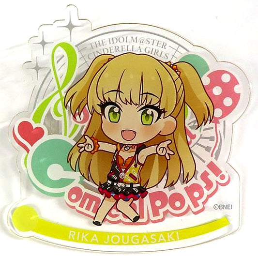 Rika Jougasaki 7th Live Tour Comical Pops! Ver. Official Produce Badge The Idolmaster Cinderella Girls [USED]