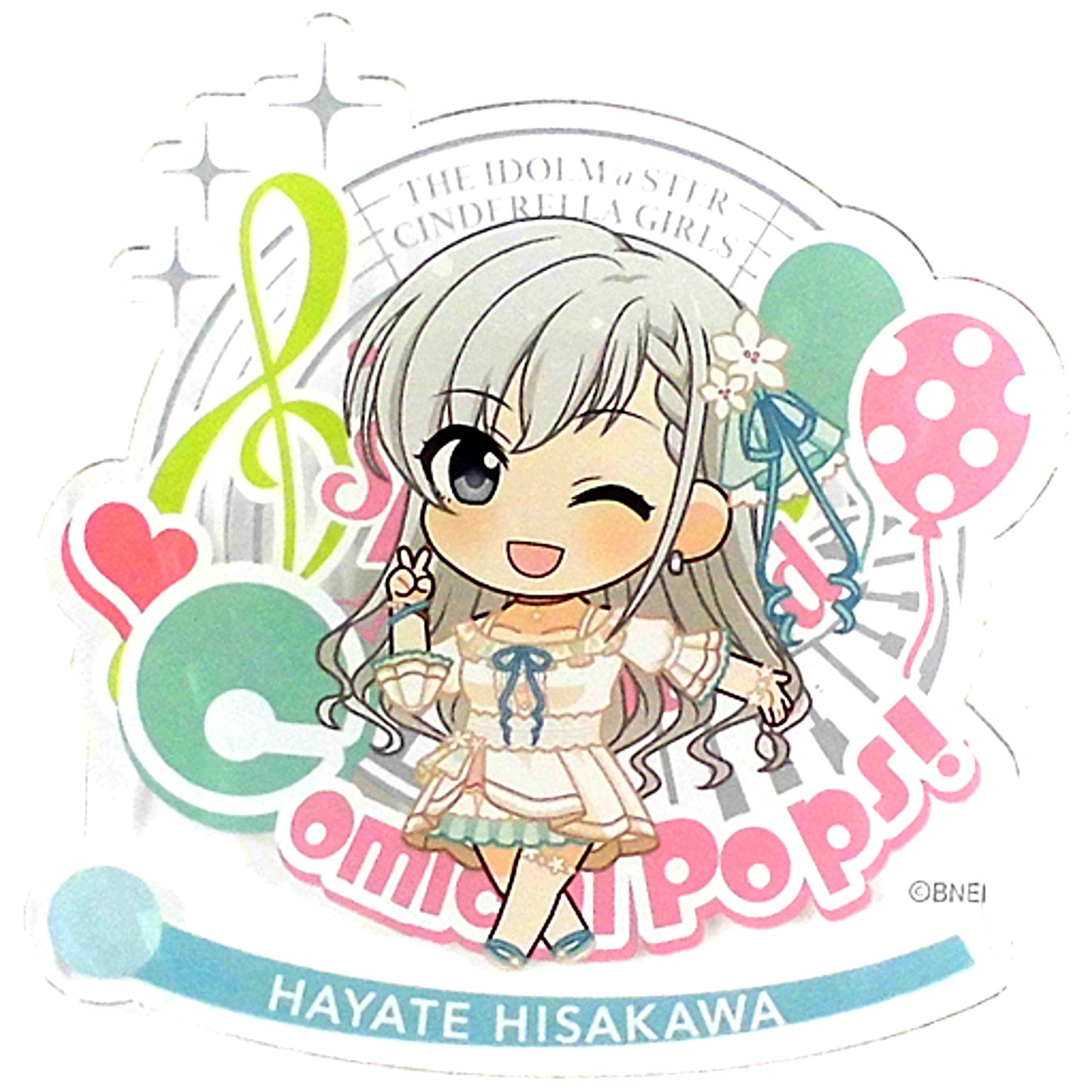 Hayate Hisakawa - 7thLIVE TOUR Comical Pops! Ver. Official Produce Badge The Idolmaster Cinderella Girls [USED]