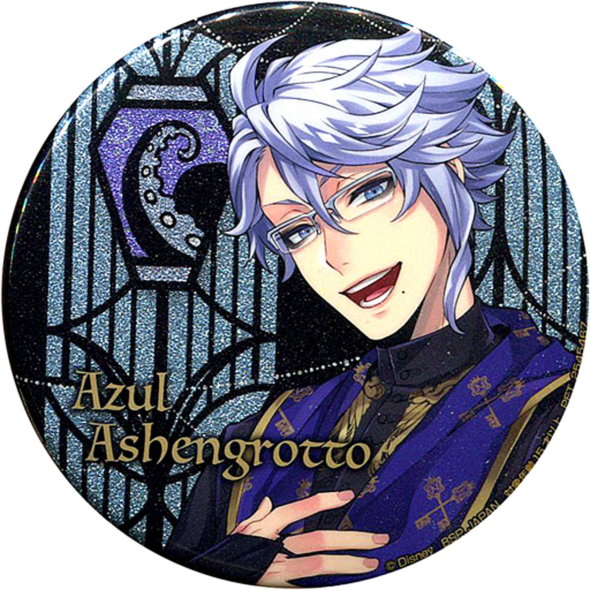 Azul Ashengrotto Disney Twisted-Wonderland Glitter Button To the Mirror Chamber Vol.1 Namco Limited [USED]
