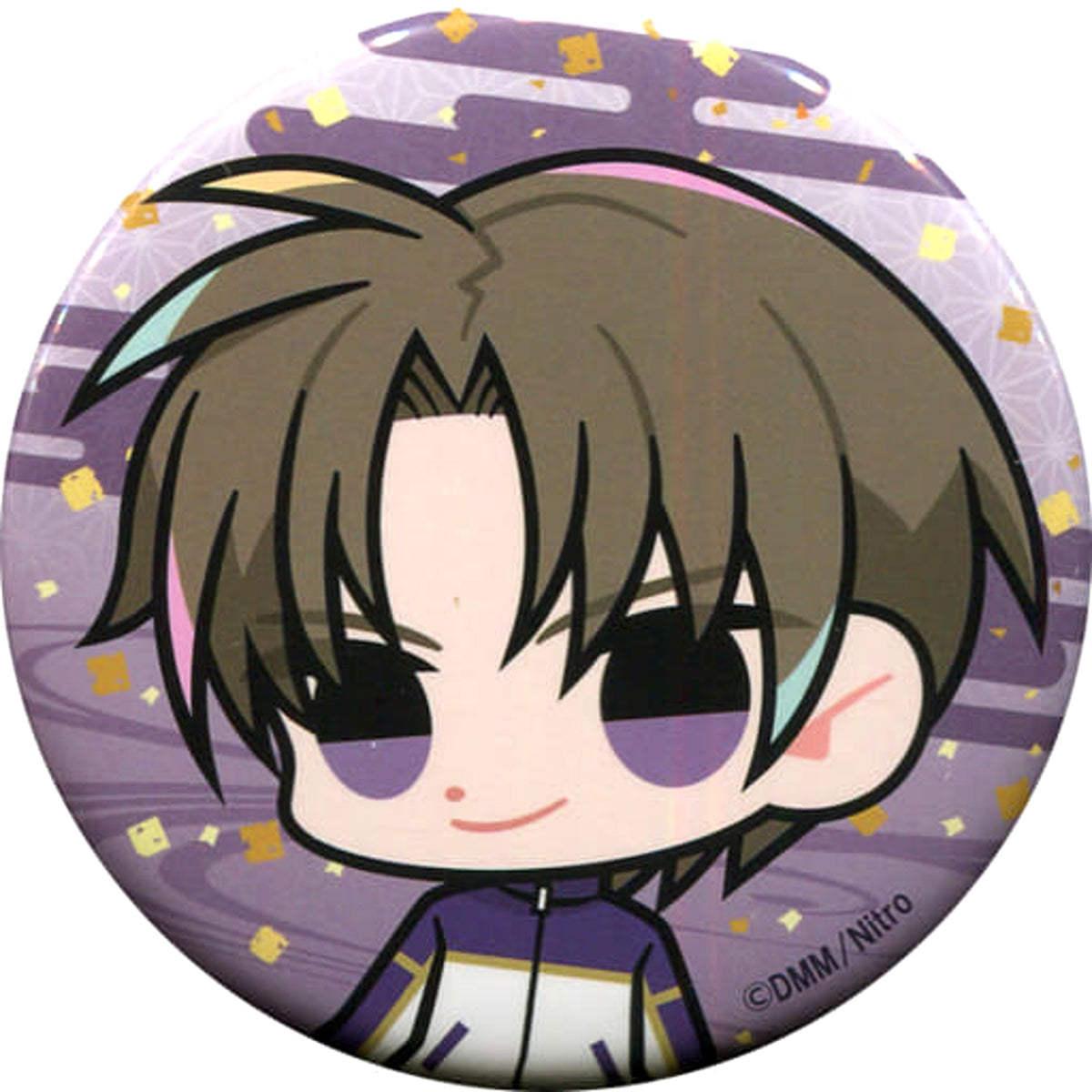 Touken Ranbu ONLINE Heshikiri Hasebe Uchiban Chibi Can Badge Don Quijote Limited Buttons [USED]