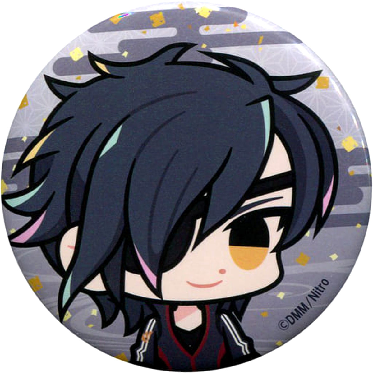 Touken Ranbu ONLINE Shokudaikiri Mitsutada Uchiban Chibi Can Badge Don Quijote Limited Buttons [USED]