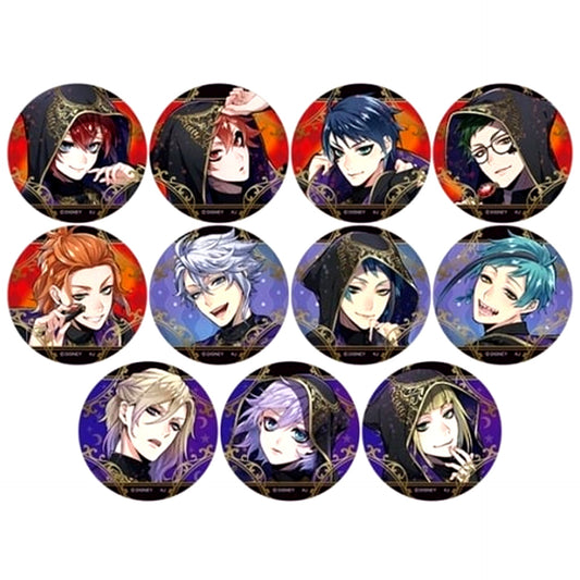 Set of 11 Disney Twisted Wonderland Trading Button Ceremonial Robes Vol. 1 [USED]