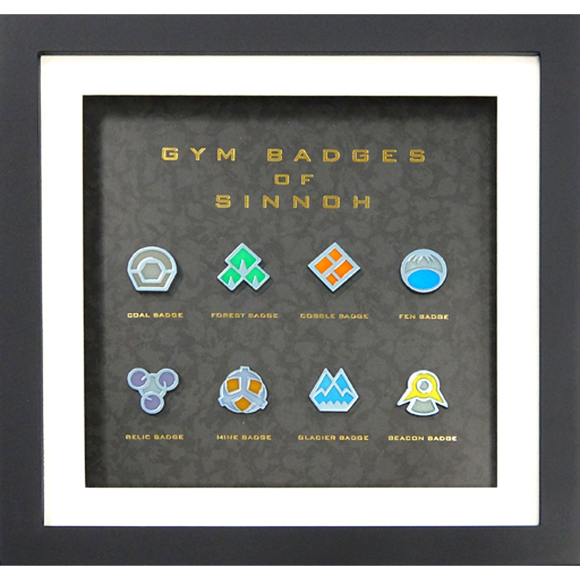 Set of 8 Sinnoh Pokemon Gym Badge Collection Complete Set Diamond Pearl Pokemon Center Online Limited [USED]