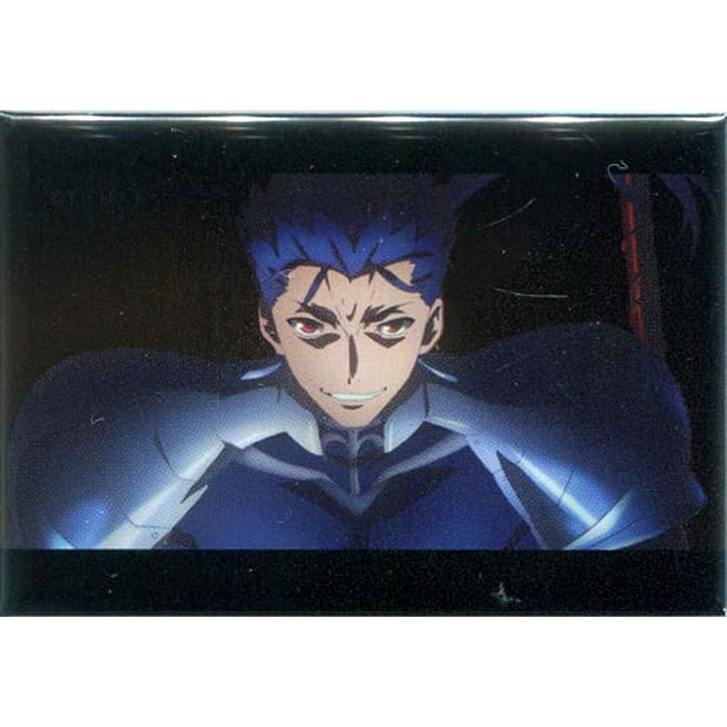 Lancer Fate/stay night: Heaven's Feel III. spring song I.Presage Flower Metallic Square Button All Characters Collection Ufotable Cafe 1st Limited [USED]