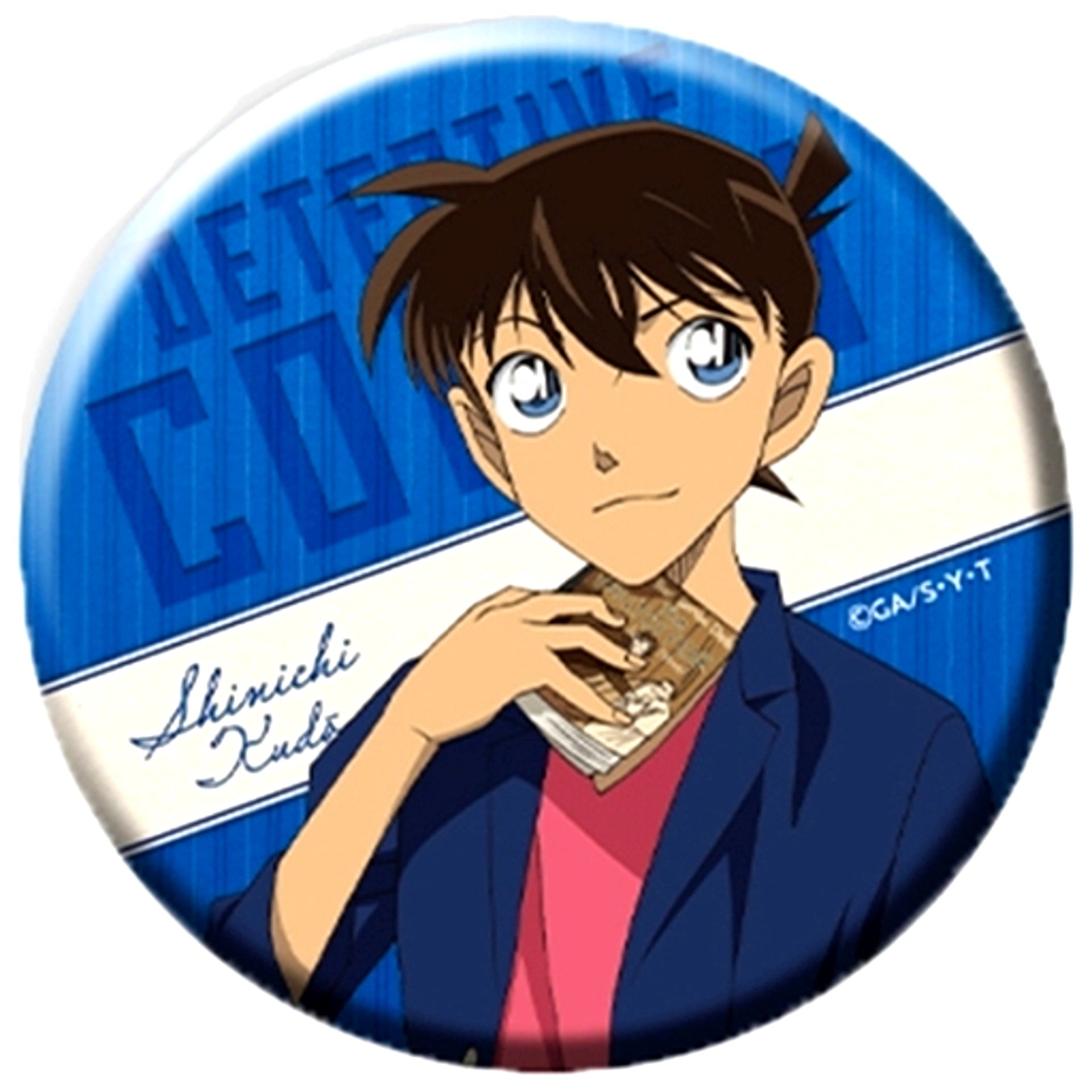 Shinichi Kudo Detective Conan Button Plus Reading Ver. [USED]