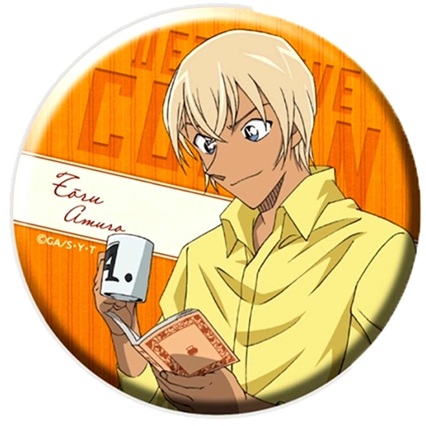 Toru Amuro Detective Conan Button Plus Reading Ver. [USED]