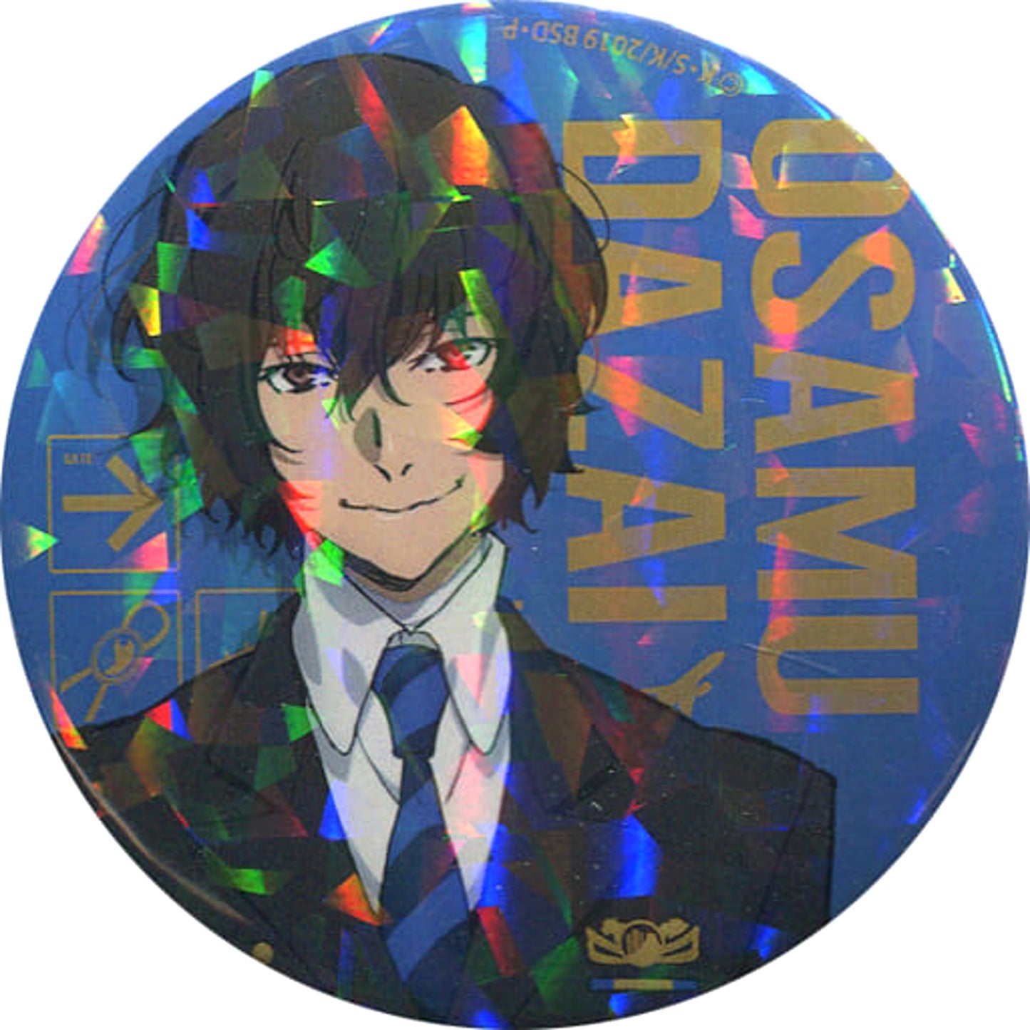 Osamu Dazai Bungo Stray Dogs Hologram Button Airport Ver. Narita Anime Deck 1st Edition Limited [USED]