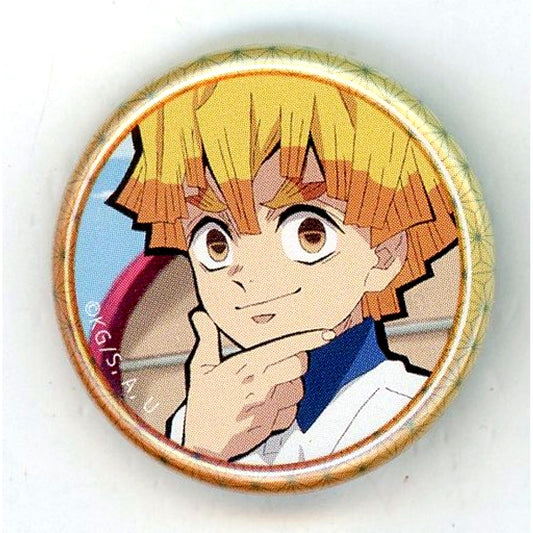 Zenitsu Agatsuma Hand on Chin Demon Slayer: Kimetsu no Yaiba Kimetsu Gakuen Monogatari Kimetsu no Utage Kimetsu Gakuen Cafe Lottery 32mm Button [USED]