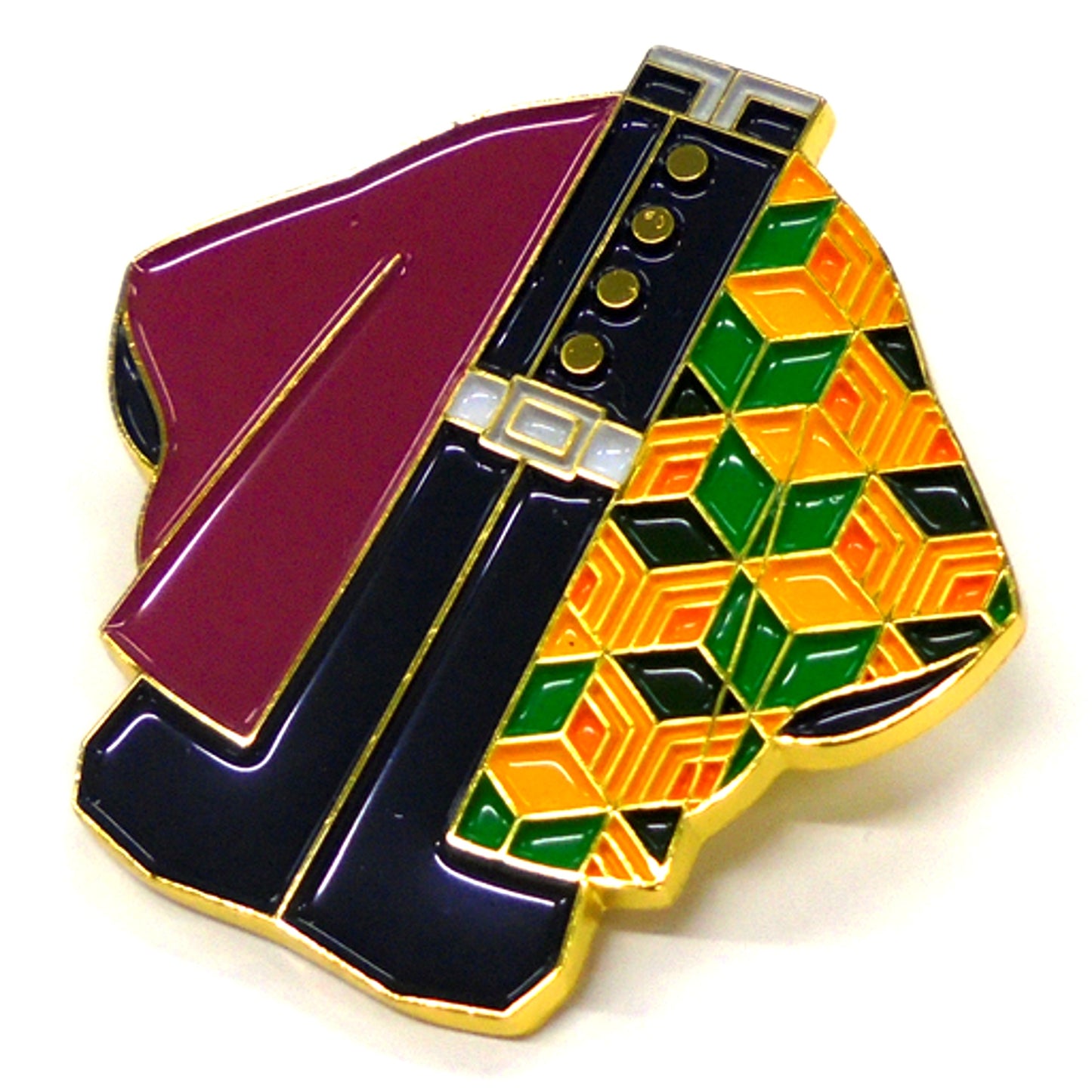 Giyu Tomioka Demon Slayer Die-cast Pin Badge [USED]