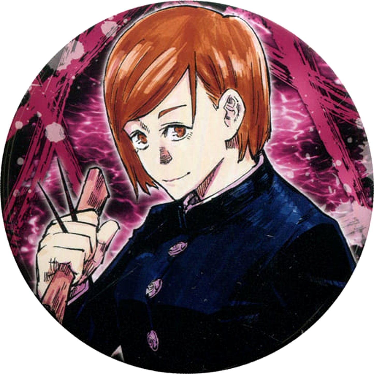 Jujutsu Kaisen Nobara Kugisaki Beside Collection Can Badge Part 1 Jump Characters Store Limited Buttons [USED]