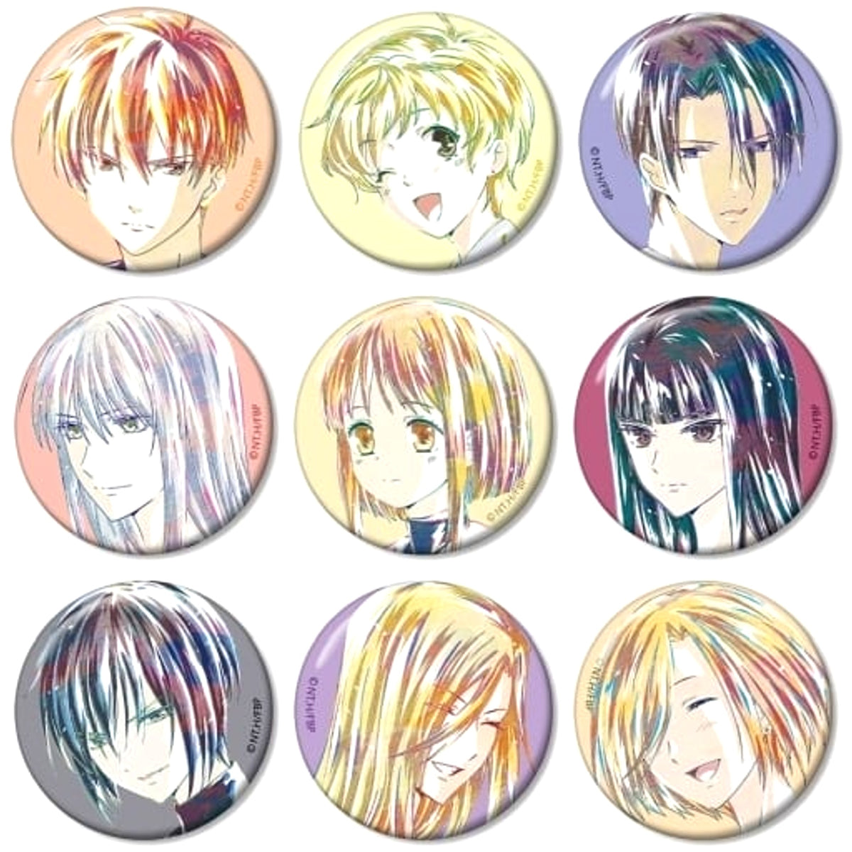 Fruits Basket Souma Kyou & Others Ani-Art Trading Can Badge Ver.B All 9 Types Set Buttons [USED]