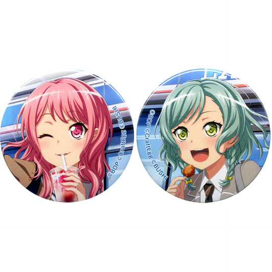 Aya Maruyama & Hina Hikawa BanG Dream Girls Band Party x Lawson Button Set of 2 Loppi HMV & BOOKS online Limited [USED]