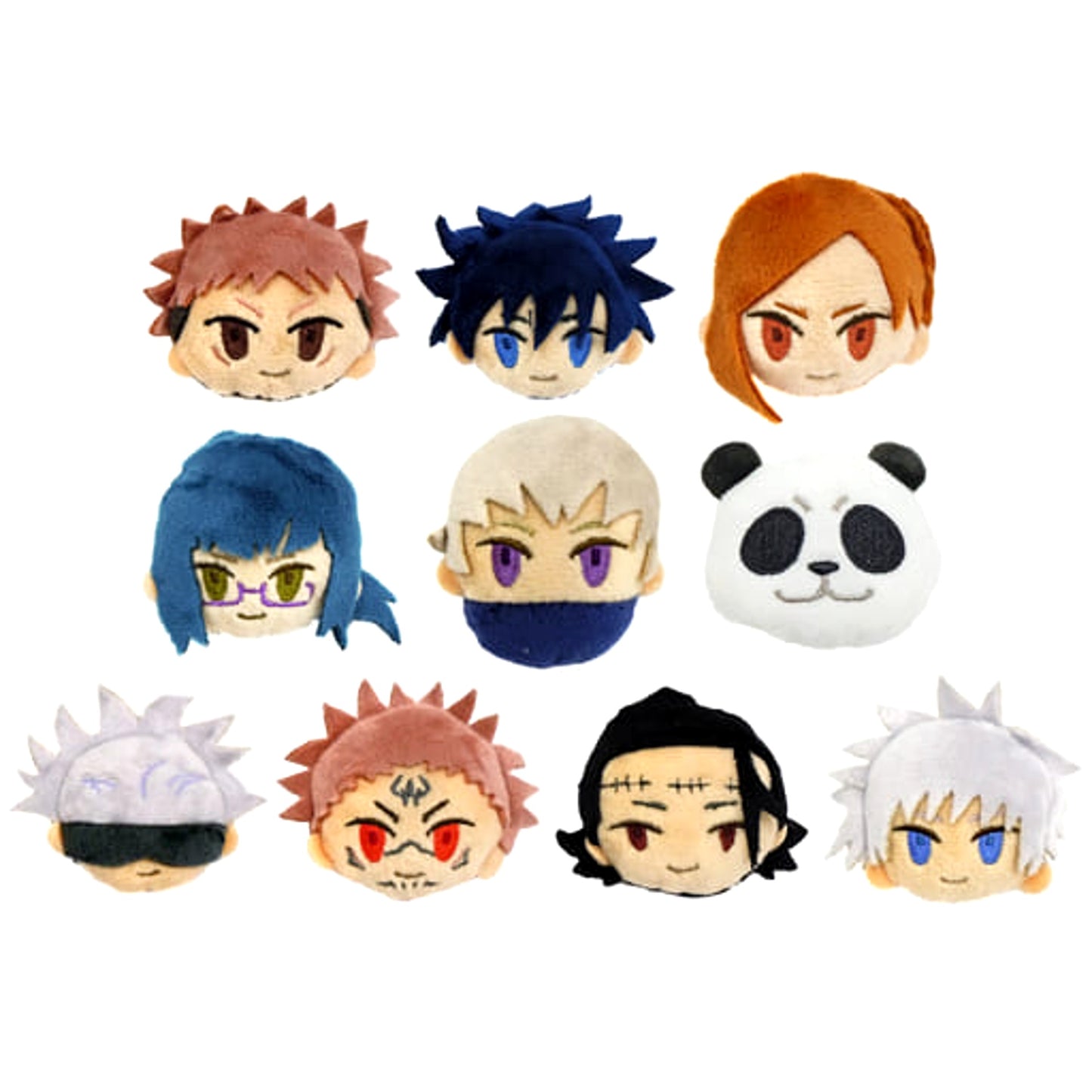 Yuji Itadori & Others Jujutsu Kaisen All 10 Types Set Petitto Badge [USED]
